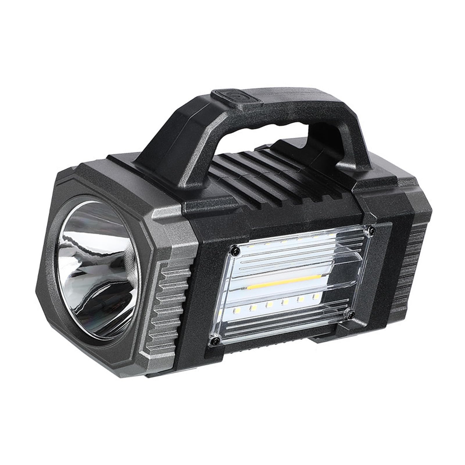 ZEPFJHE Multifunctional Outdoor Searchlight Solar Powered Rechargeable with Work Lamp Portable Outdoor Long Ranges Flashlight
