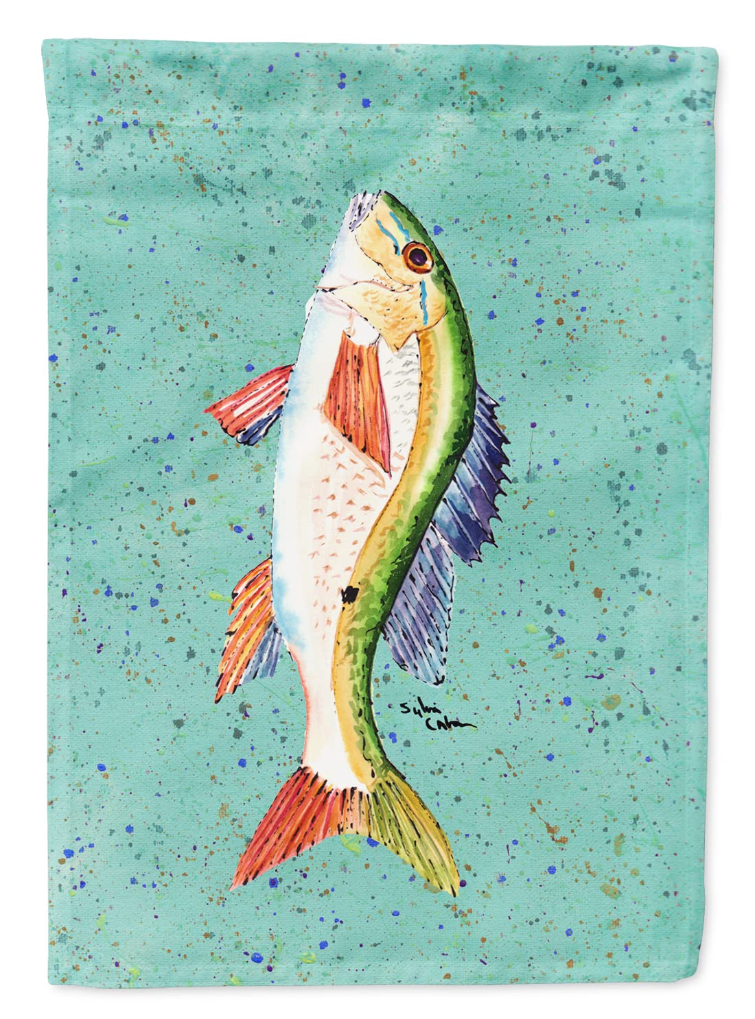Drapeau de maison poisson Mutton Snapper multicolore pour décoration de jardin estival