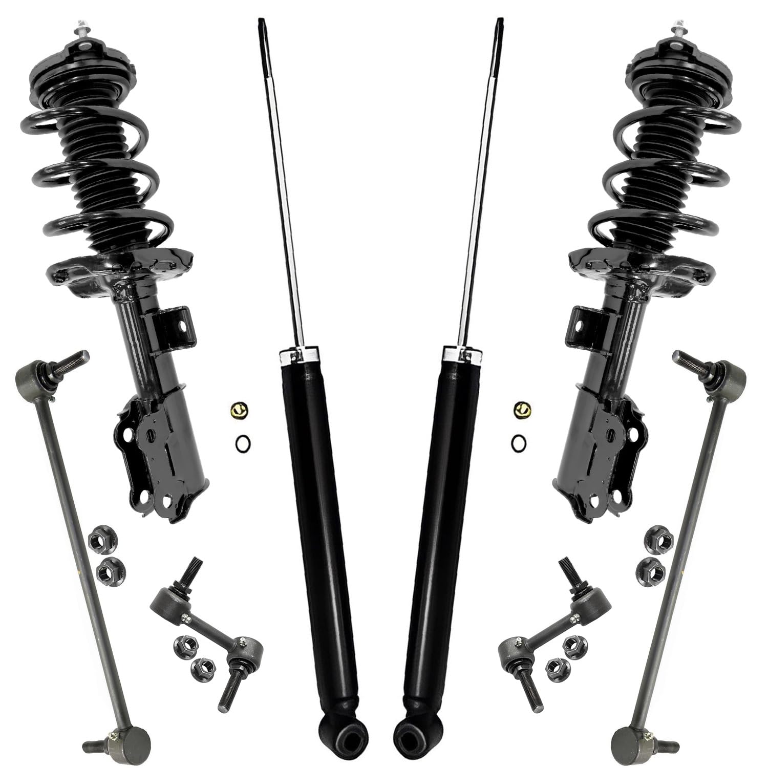 Detroit Axle - 8pc Struts Shock Suspension Kit for 2016-2019 Hyundai Sonata