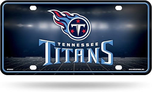 Vista 146 de Rico Industries Placa de matrícula de metal unisex para adultos de la NFL