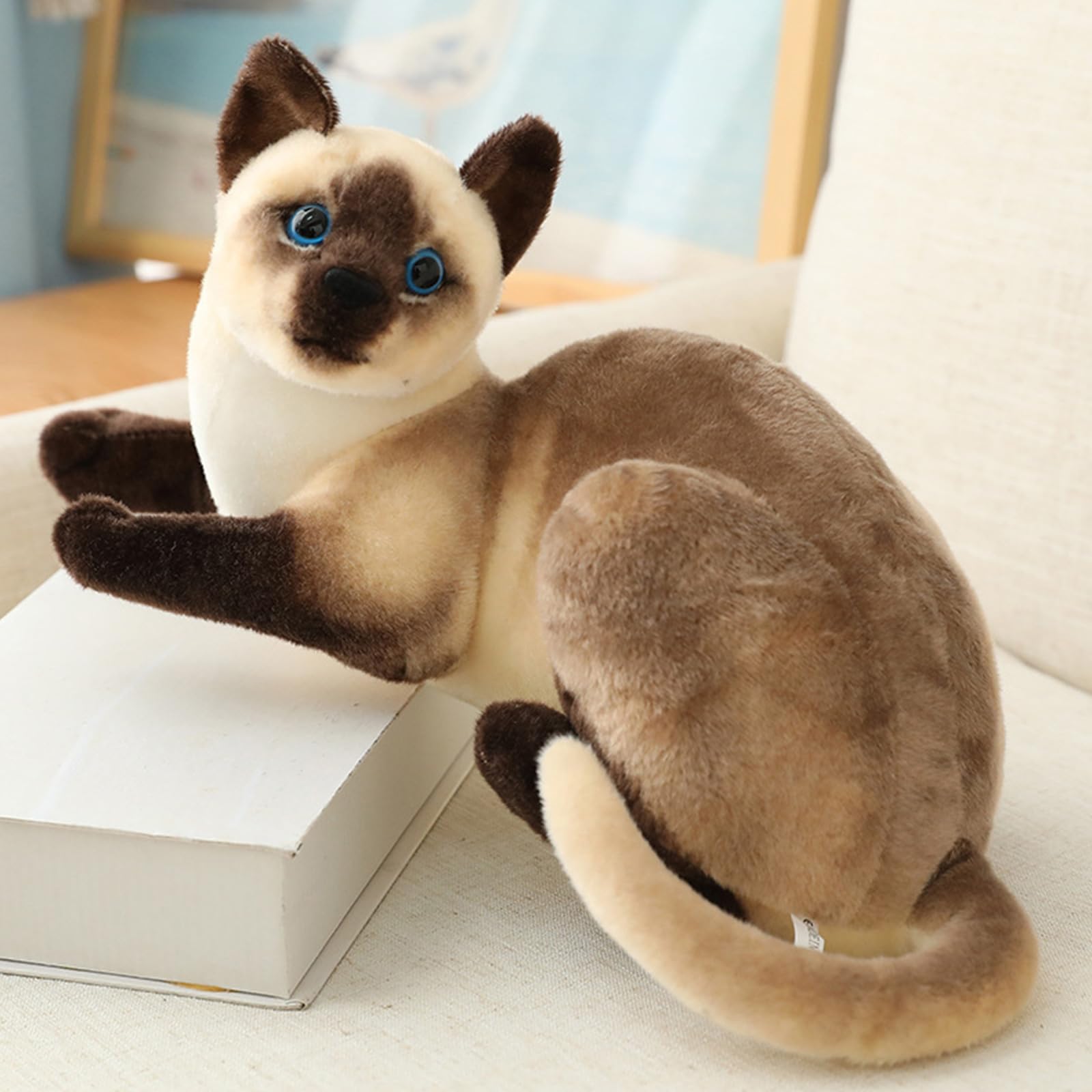 Amazon.co.jp: 人生のようなシャム猫ぬいぐるみ動物人形快適な