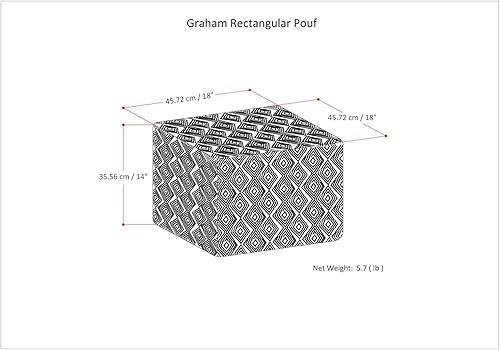 Miniatura 109 de SIMPLIHOME Nisi - Puf redondo de punto para exterior/interior en poliéster PET reciclado gris claro para sala de estar, dormitorio y habitación de