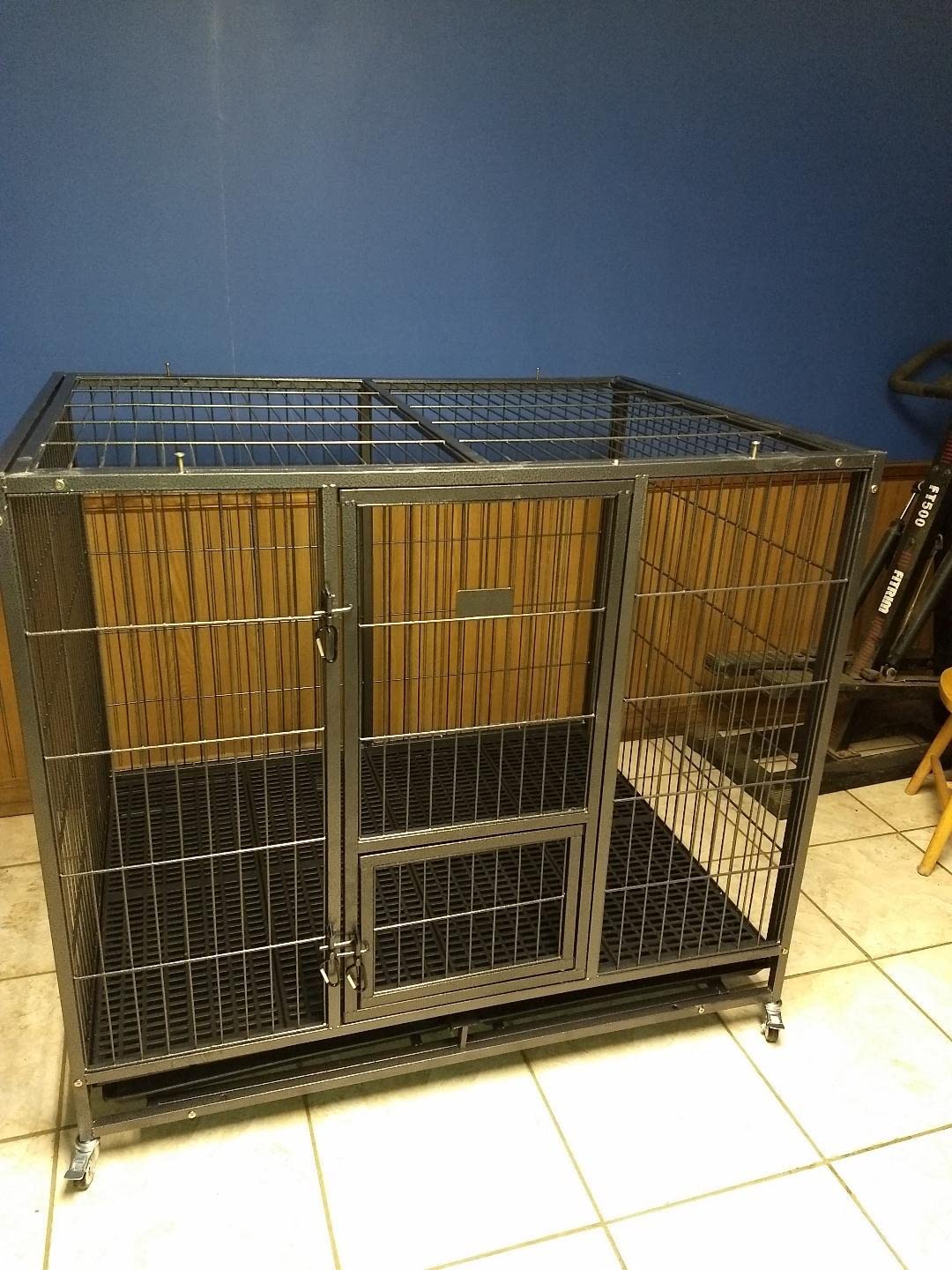 30/mo Finance 49" Stackable Open Top Heavy Duty Cage w/Casters Buy