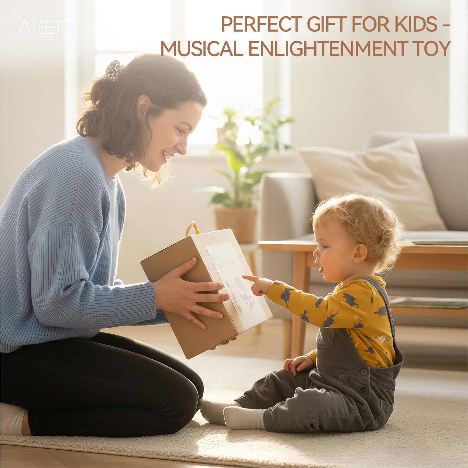 Montessori Juego de Instrumentos Musicales de Madera Pandereta de Madera Xilófono Maracas Campanilla de Viento Juguete Educativo de Música Temprana para Niños Pequeños