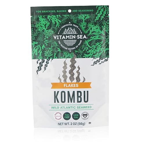 Vista 7 de VITAMINSEA Kombu - Algas marinas secas del Atlántico Norte para aperitivos, condimentos, sopas y ensaladas, ricas en vitaminas, minerales