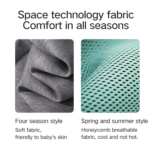 Miniatura 4 de Portabebés para recién nacidos a niños pequeños, portabebés (7-25 libras) con soporte para la cabeza, acogedor portabebés, con gancho y bucle para