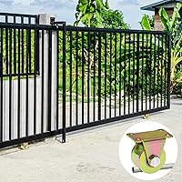 Vista 8 de Lyplus Capacidad de Carga 1102 libras Ruedas Giratorias con Ranura en U de 3 Pulgadas con Soporte - Perfectas para Portones Invertidos, Máquinas