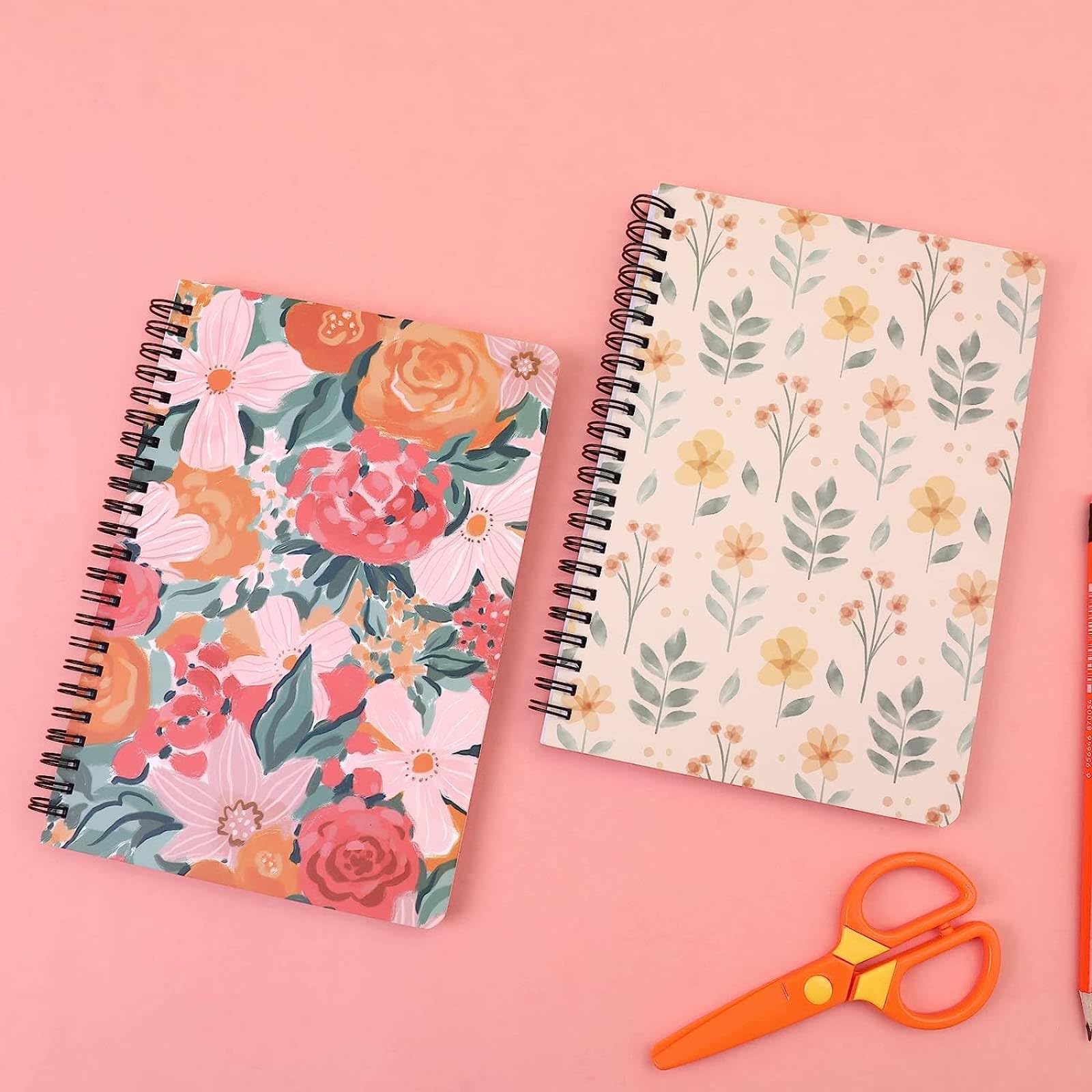 FNLLC A5 Carnet De Notes à Spirale Mignon Bloc-notes Câblés Journal