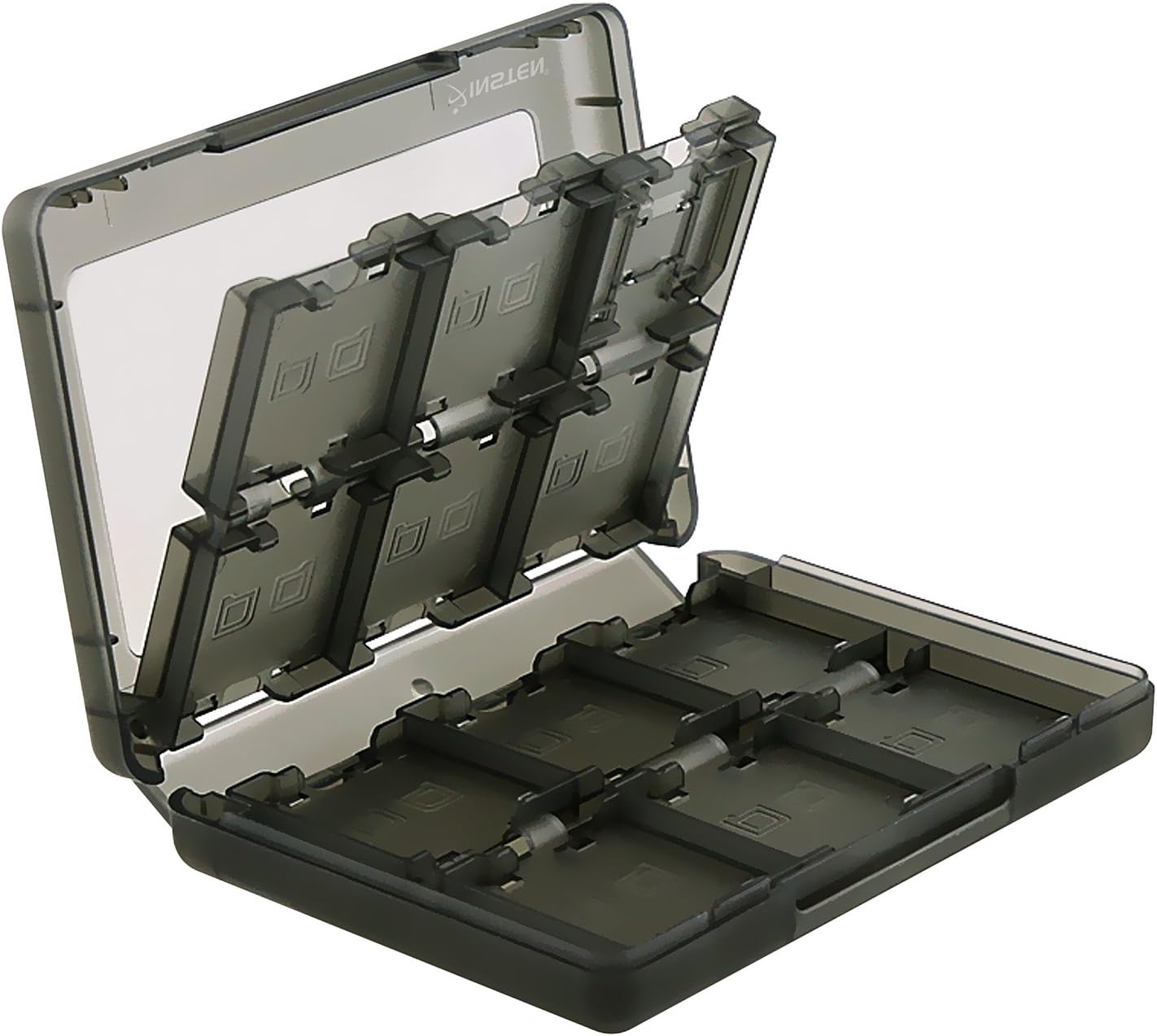 Insten 28-in-1 Game Card Case Compatible with Nintendo New 3DS / New 3DS XL/New 3DS LL / 3DS XL/DSi/DSi XL LL/DS/DS Lite/New 2DS XL LL / 2DS Cartridge Storage Solution Box Holder Black