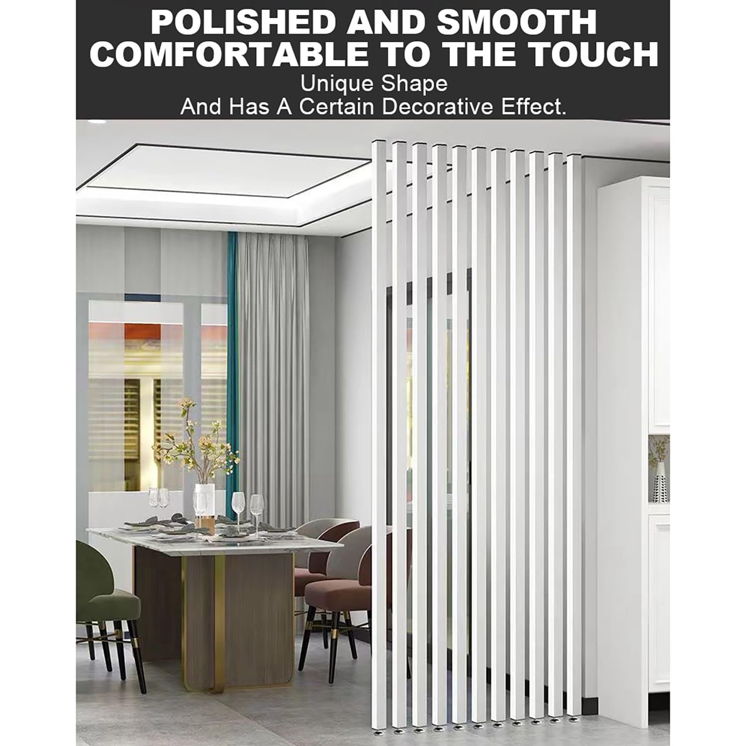 Raumteiler verstellbar - Moderne Wohndeko für Wohnzimmer & Eingangsbereich - Stilvoll mit vielseitiger Funktionalität - Platzsparendes Design