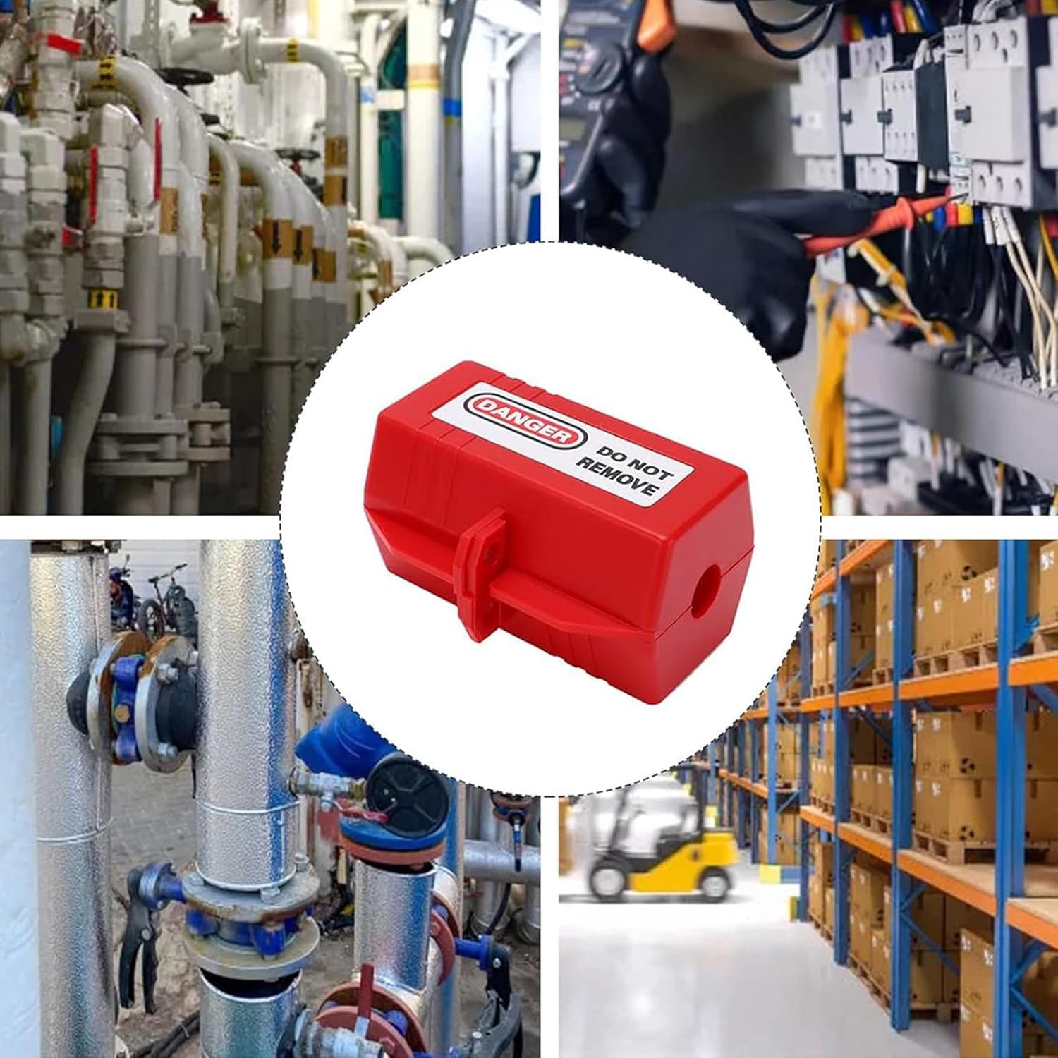 Abschließbare steckdose, Stromstecker Schutzbox, Steckersafe mit Schloss,Steckdosenschloss, für Waschmaschine und Stromkabel, Stecker Tresor abschließbare steckdose