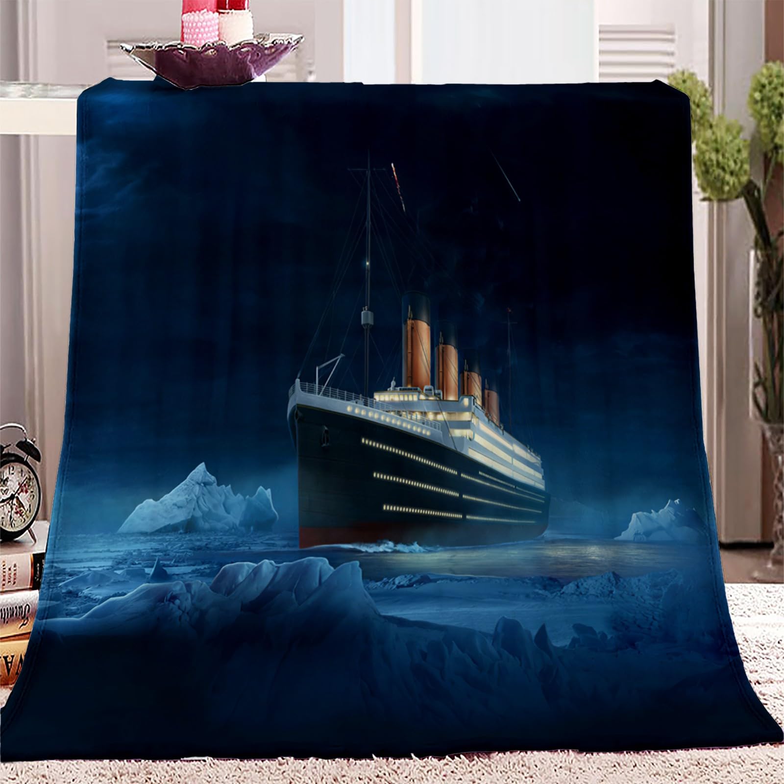 Plaid polaire douce 130x150 flanelle jeté de canapé et couverture lit