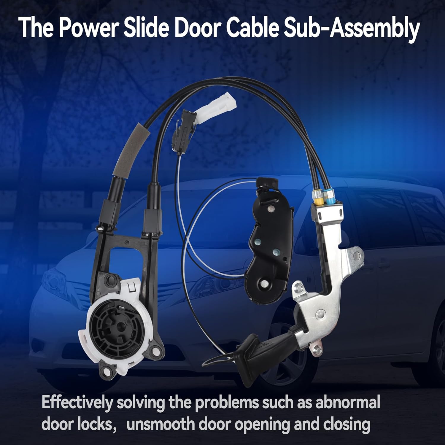 85016-08011 Left Sliding Door Cable, Compatible with Toyota Sienna 2011-2020 - Electric Sliding Door Harness Assembly, Replaces 85016-08010 Linkage Assembly