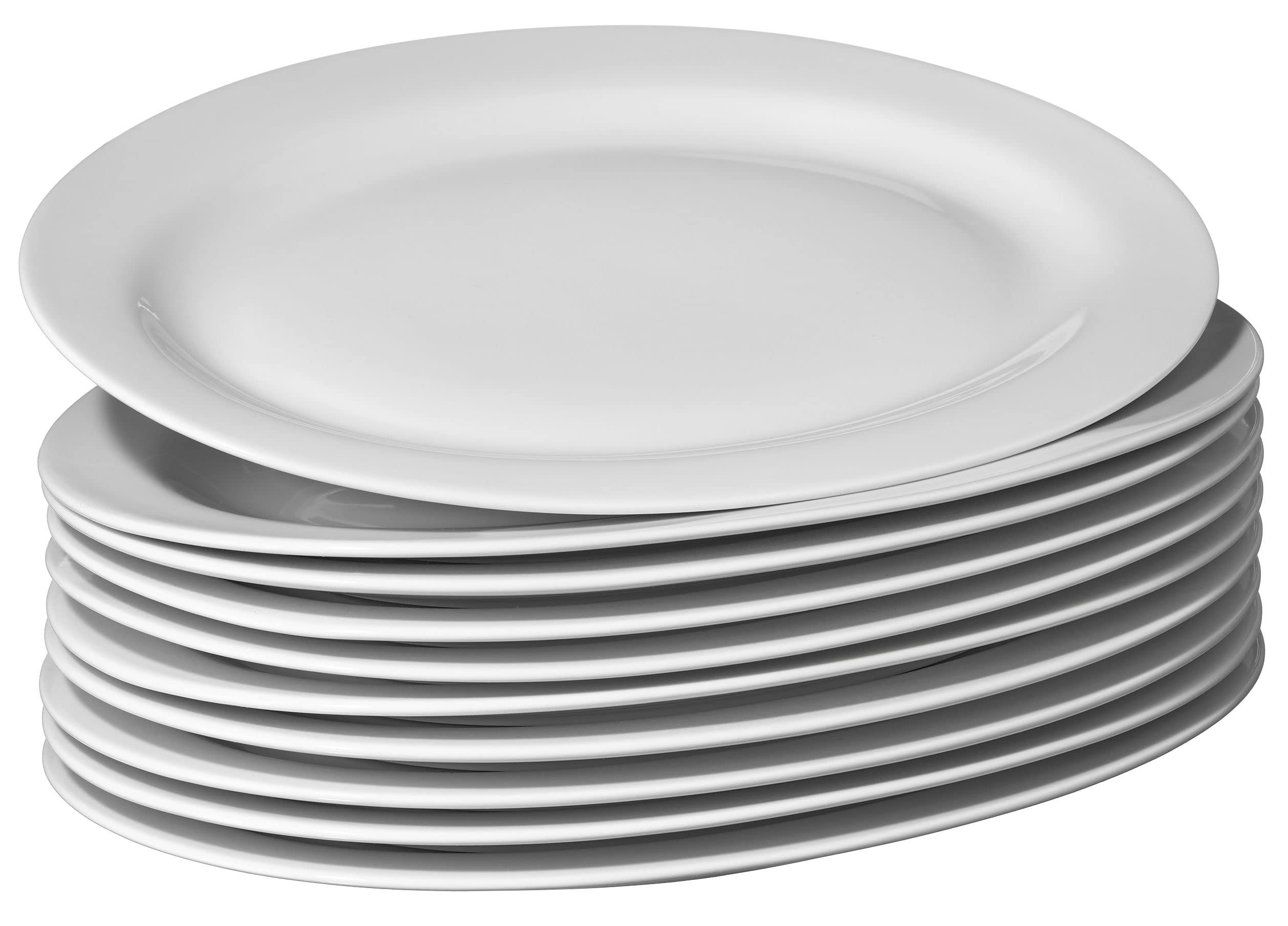 METRO Professional plato llano Fine Dining, porcelana AB, 30,5 x 21 x 2,3 cm, blanco, apto para lavavajillas y horno hasta 220 °C