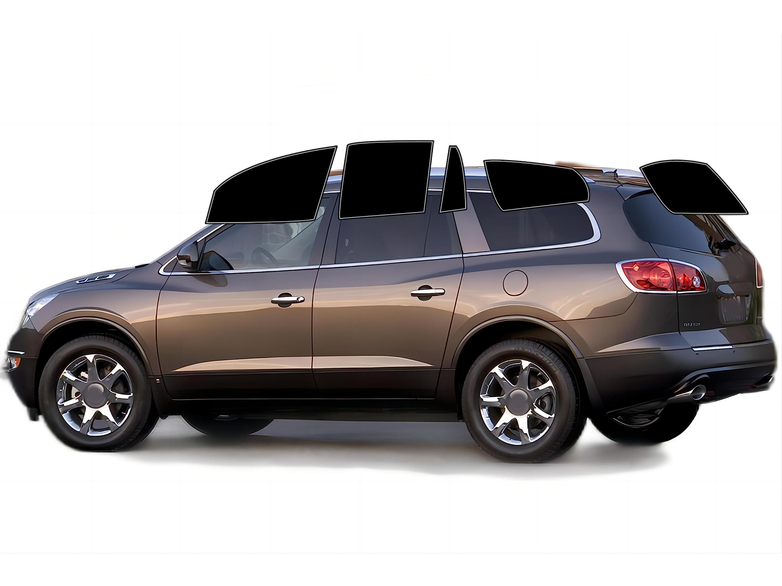 AUTOTEK Precut Windows Tint Film All Sides Cars Sun Blocking Protection Privacy Anti Shatter Glass 2 Ply Film Any Tint Shade kit for Buick Enclave 2008-2017