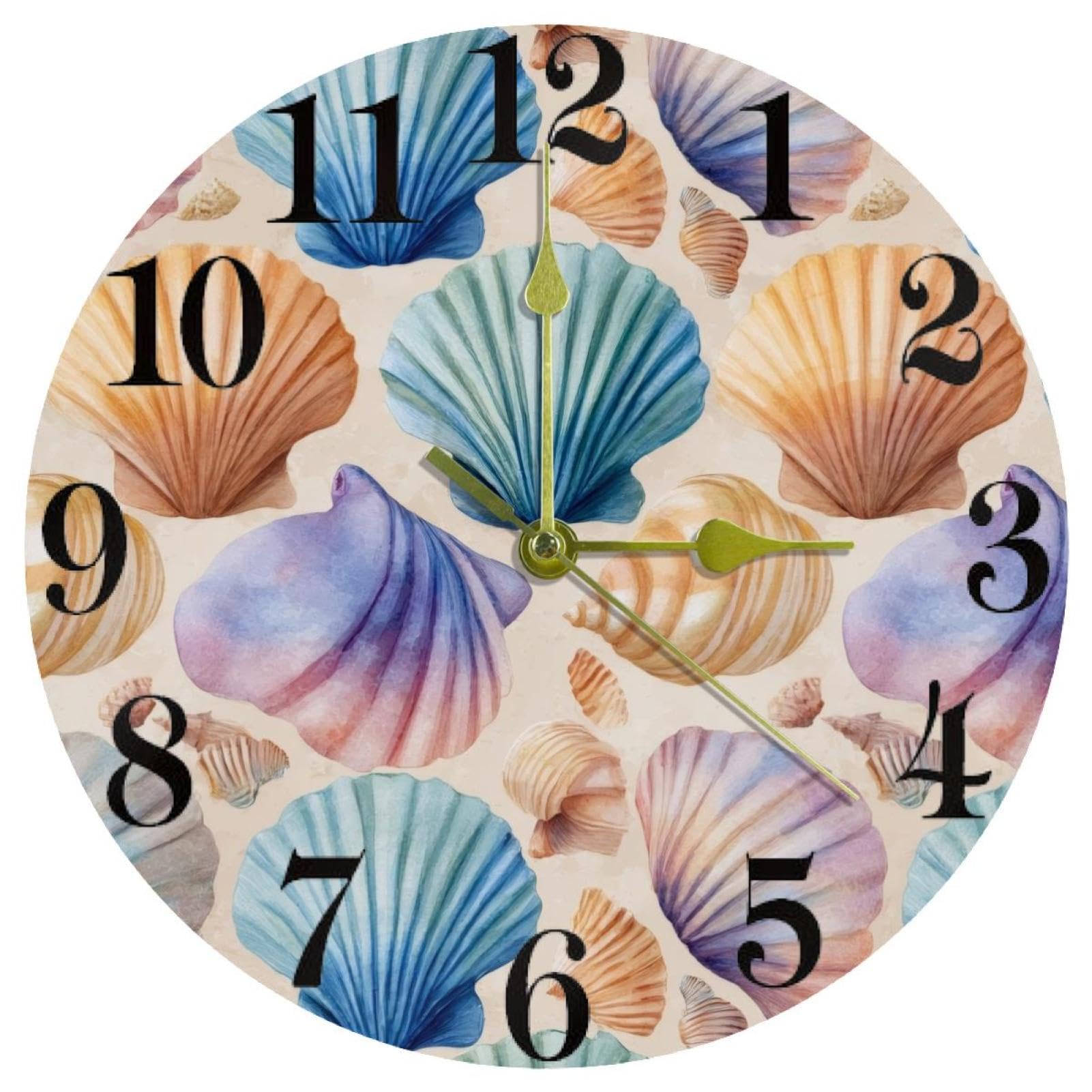 Horloge murale silencieuse à quartz épurée pour salons modernes
