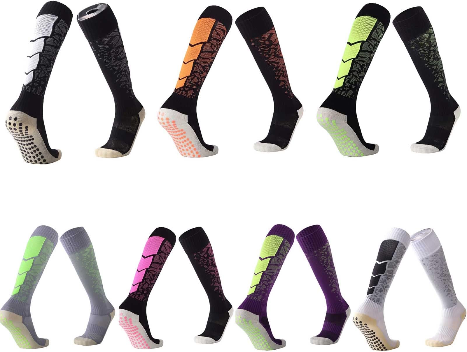 – Labymos Knee High Compression Socks -slip Towel Sole Football Socks Moisture-wicking Running Basketball Yoga Athletic Socks for Men Women