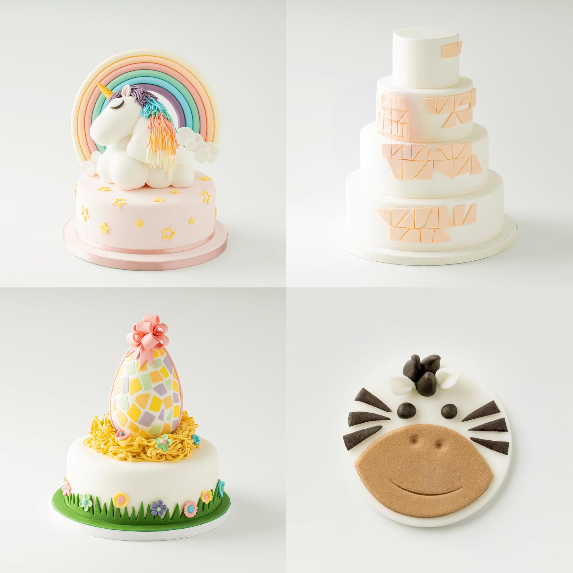 Massa Ticino Fondant Weiß 2x 1kg – Premium Zuckermasse für dekorative Kuchen, Rollfondant - Perfekt für Torten, Modellierungen & Dekorationen – weißes Fondant für Profi- und Hobbybäcker
