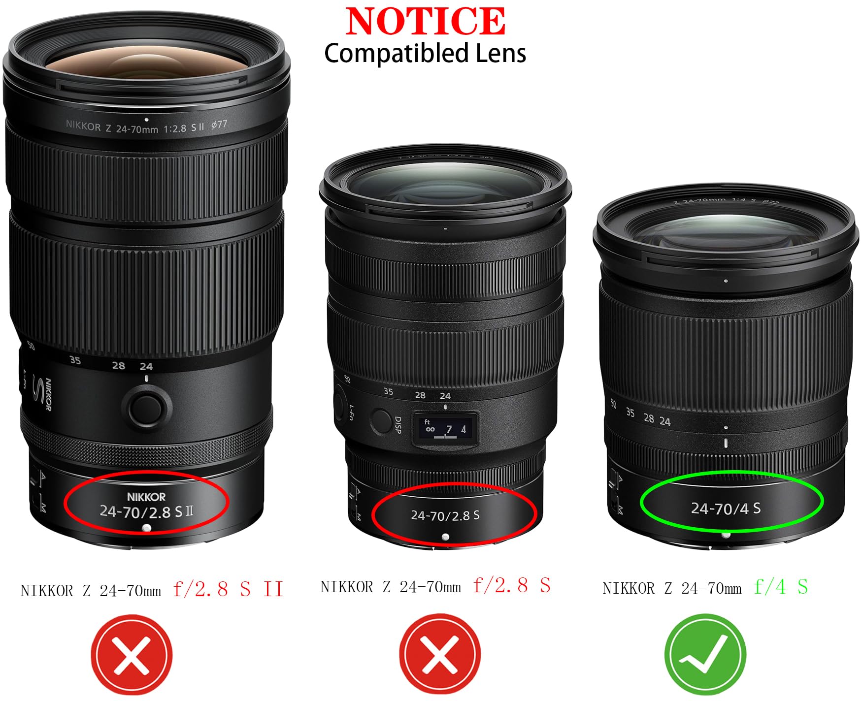 【中古】HB-84 Lens Hood Amazon.com : HB-85 Lens Hood for Nikon NIKKOR Z 24-70mm f/4 S (Not