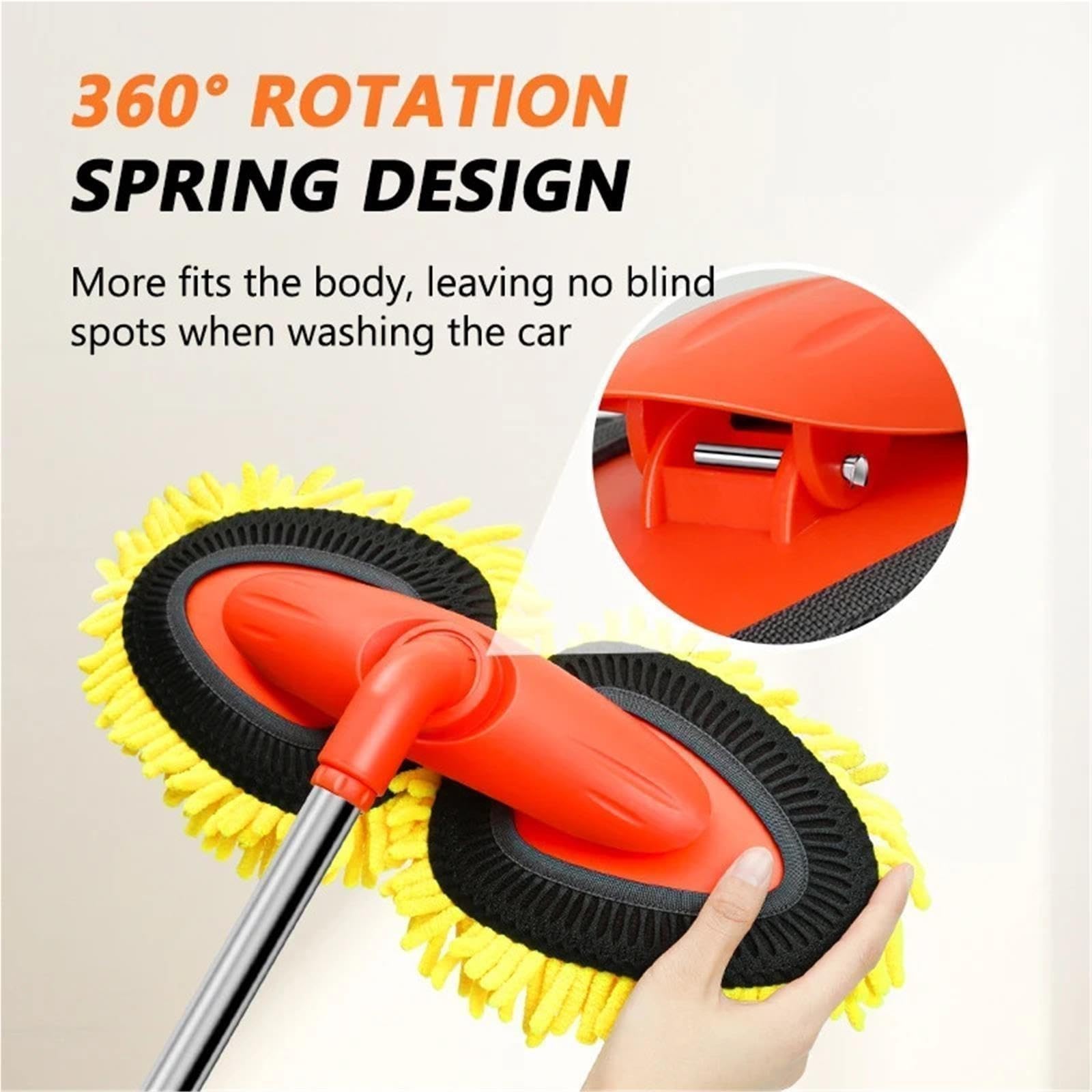 Spazzola Lavaggio Auto Mop for Lavatrice con Doppia Spazzola