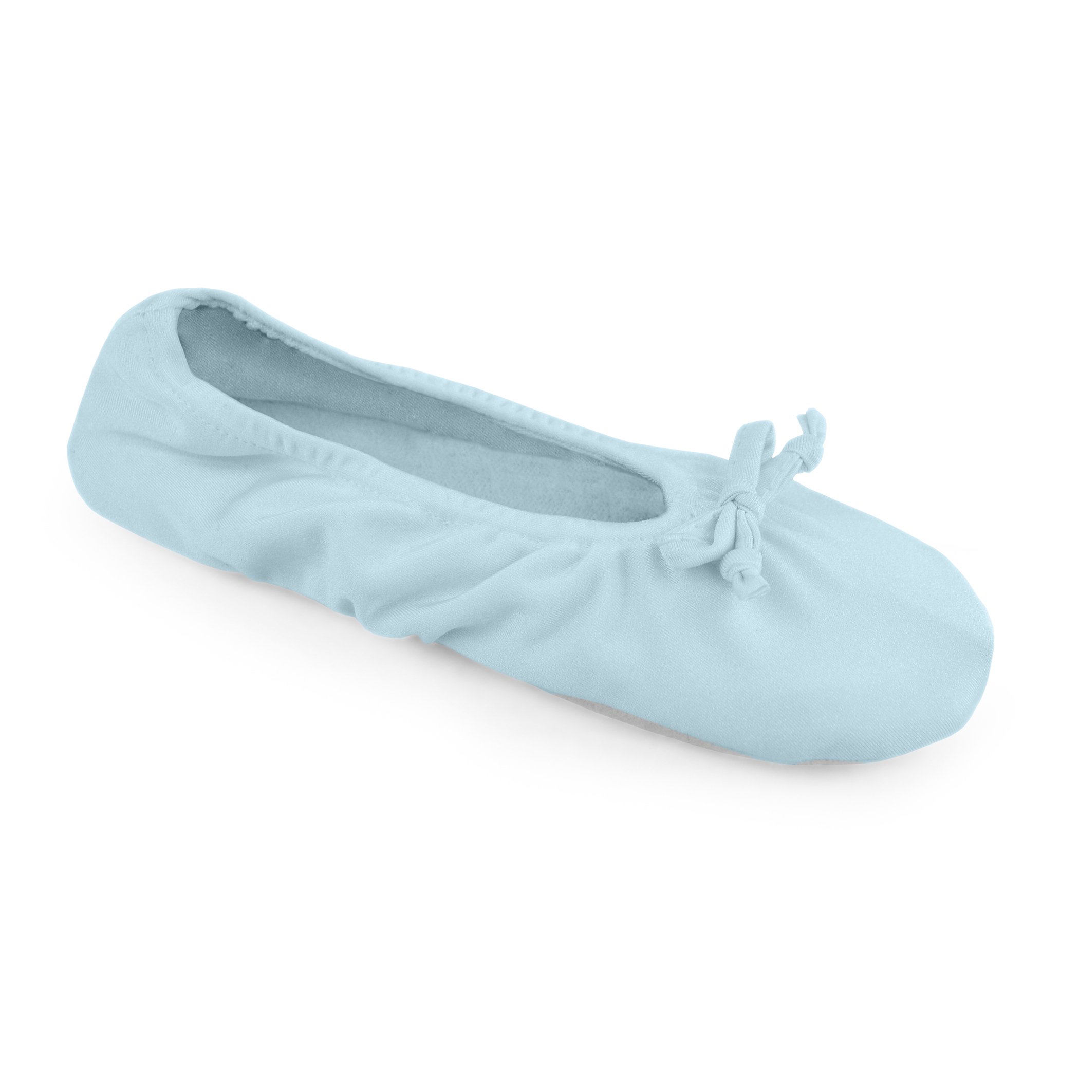 MUK LUKS Women's Stretch Satin Ballerina blue Size: XL