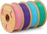 DEEPLEE Filament PLA+ 1.75mm Rose, Violet, Bleu Ciel, Vert de Mer 4kg | Bobine PLA Plus Filament Bundle pour Imprimantes 3D FDM, Haute Précision Dimensionnelle +/- 0,02 mm, Lot PLA - 1