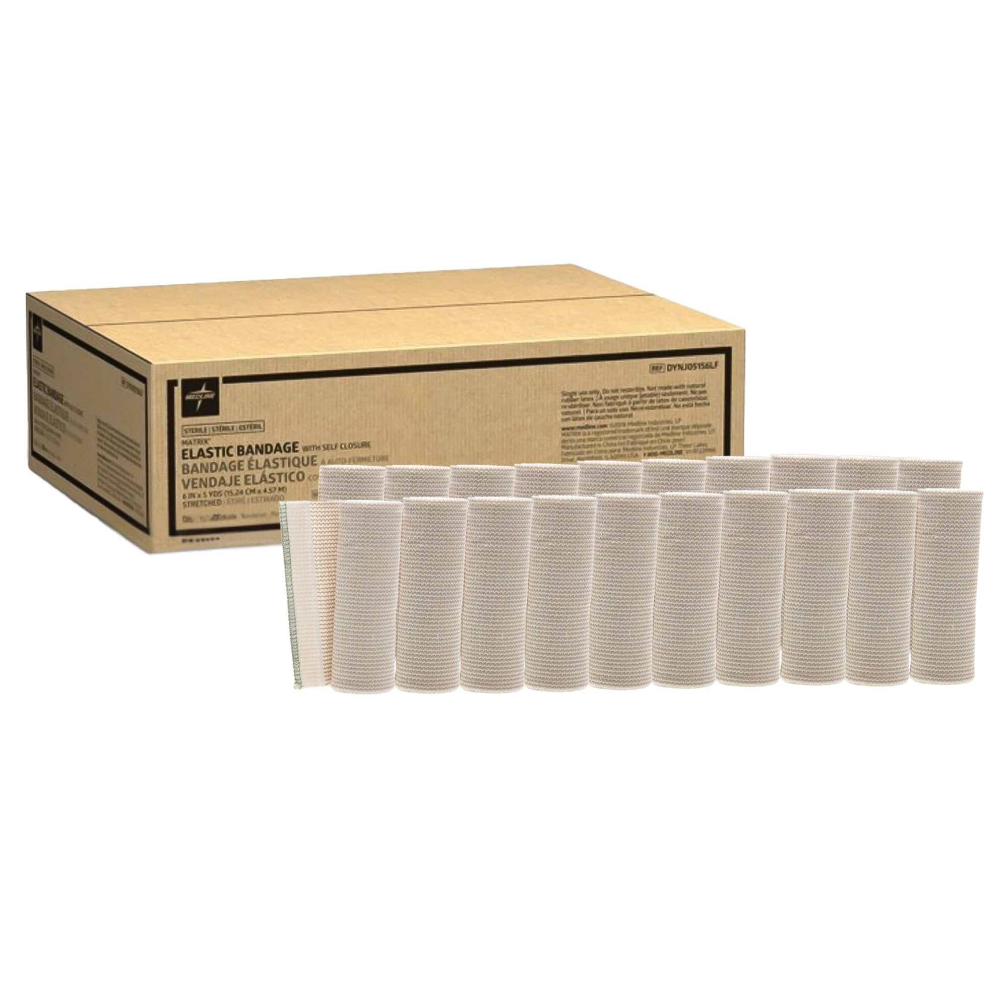 Medline Sterile Matrix Wrap Elastic Bandage, Medium Compression, 4" x 5 yd., 20 Count — Amazon image 10