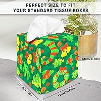 Vista 81 de Tissue Box Cover Square Decorative Tissue Box Holder Cute Funny Cube Tissue Case Cover-Alpaca Tissue Box Cover
