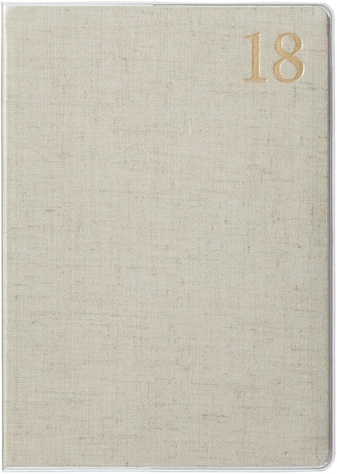 Laconic LALD53-240AS Weekly A5 Planner, 2018 (Begins in December 2017), Hemp