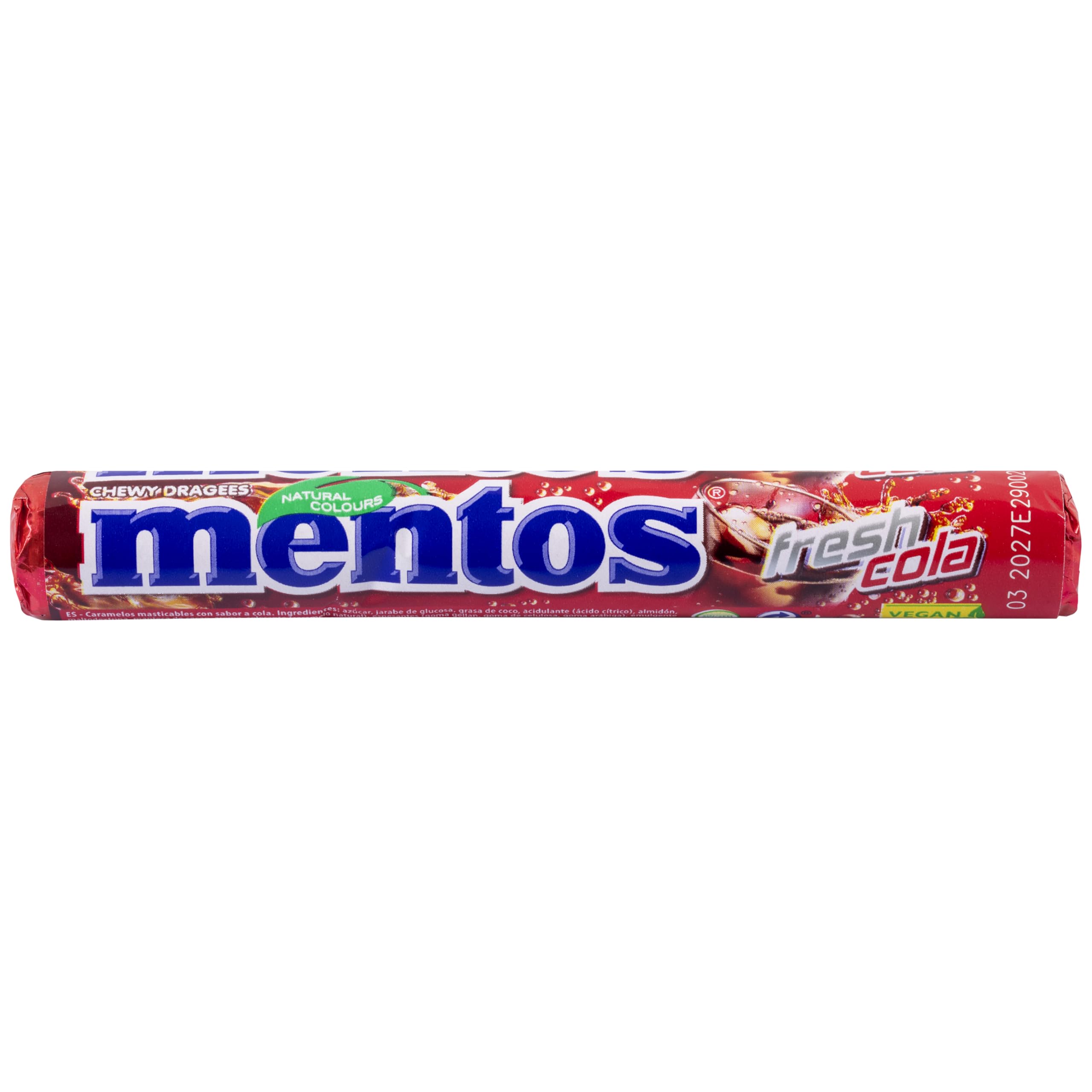 Mentos Cola Caramelo Masticable 20 x 38 g 760 g