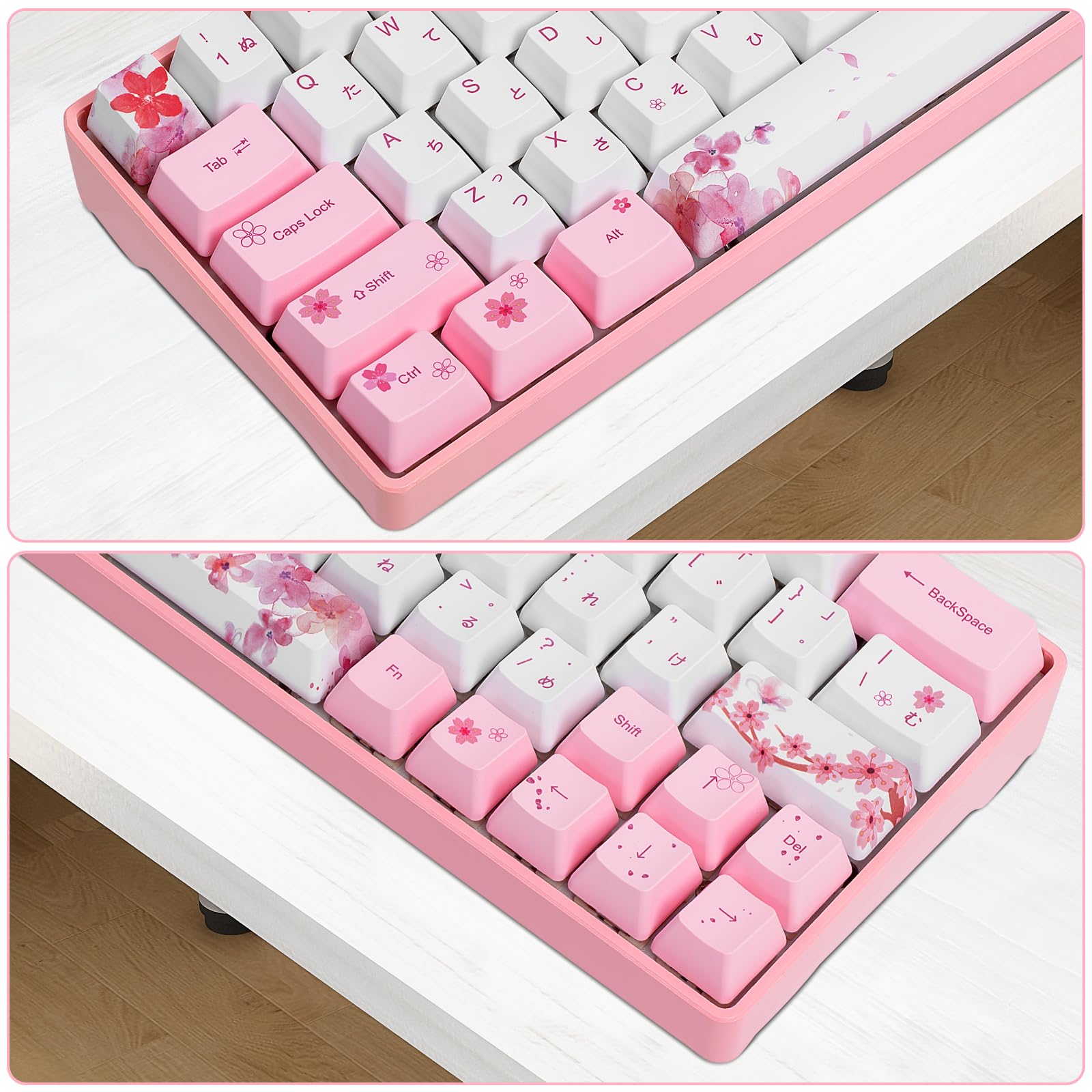 キーボード BOXXX KEYCAP THINK_Sakura Amazon.com: Geeksocial (Only Keycaps) Sakura 60% PBT Keycaps