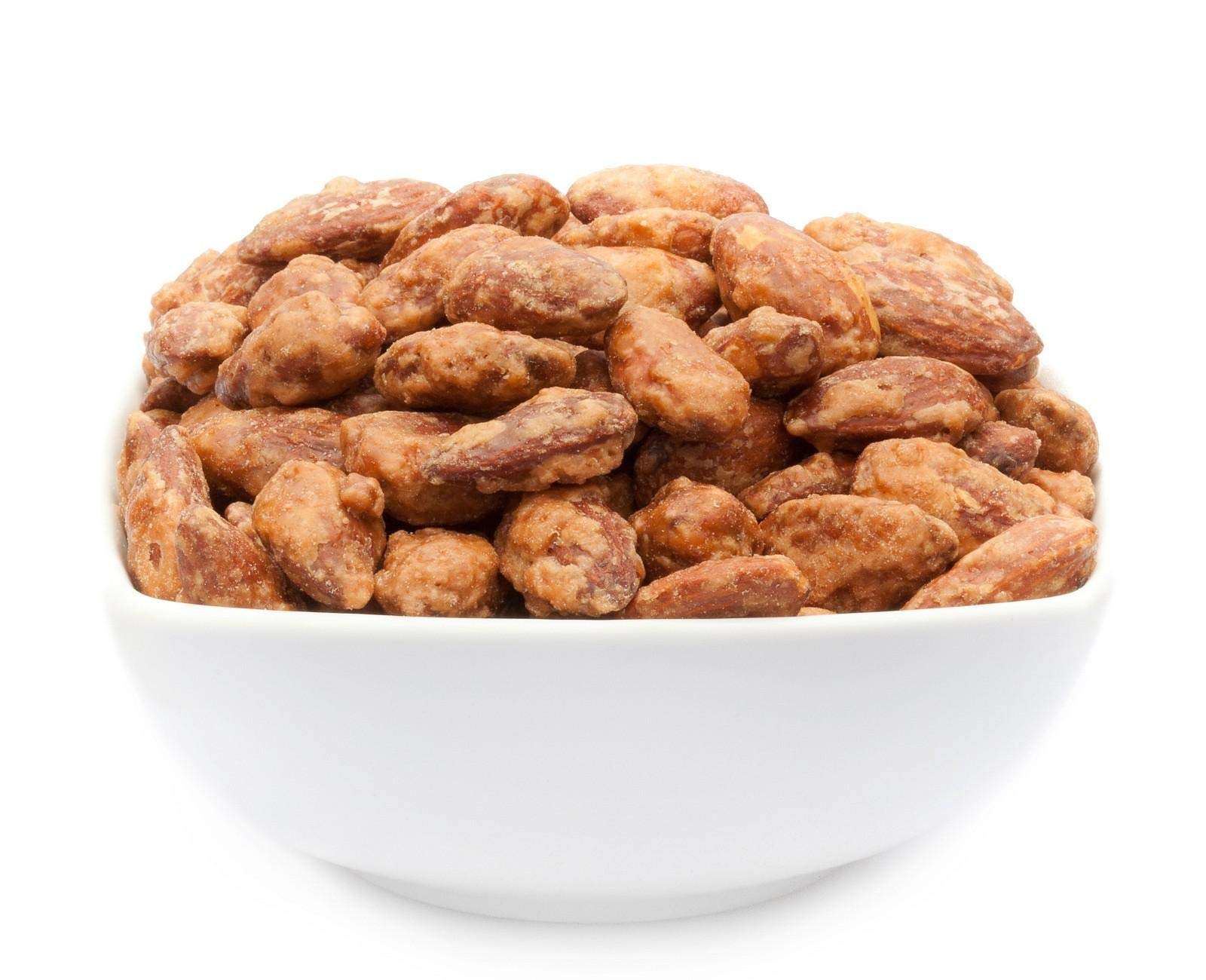 1 x 5 kg wypalonych migdałów z wiśni, wypalone migdały premium, chrupiące prażone złoto-brązowym karmelem, wegetariańskie, bezglutenowe, bez laktozy