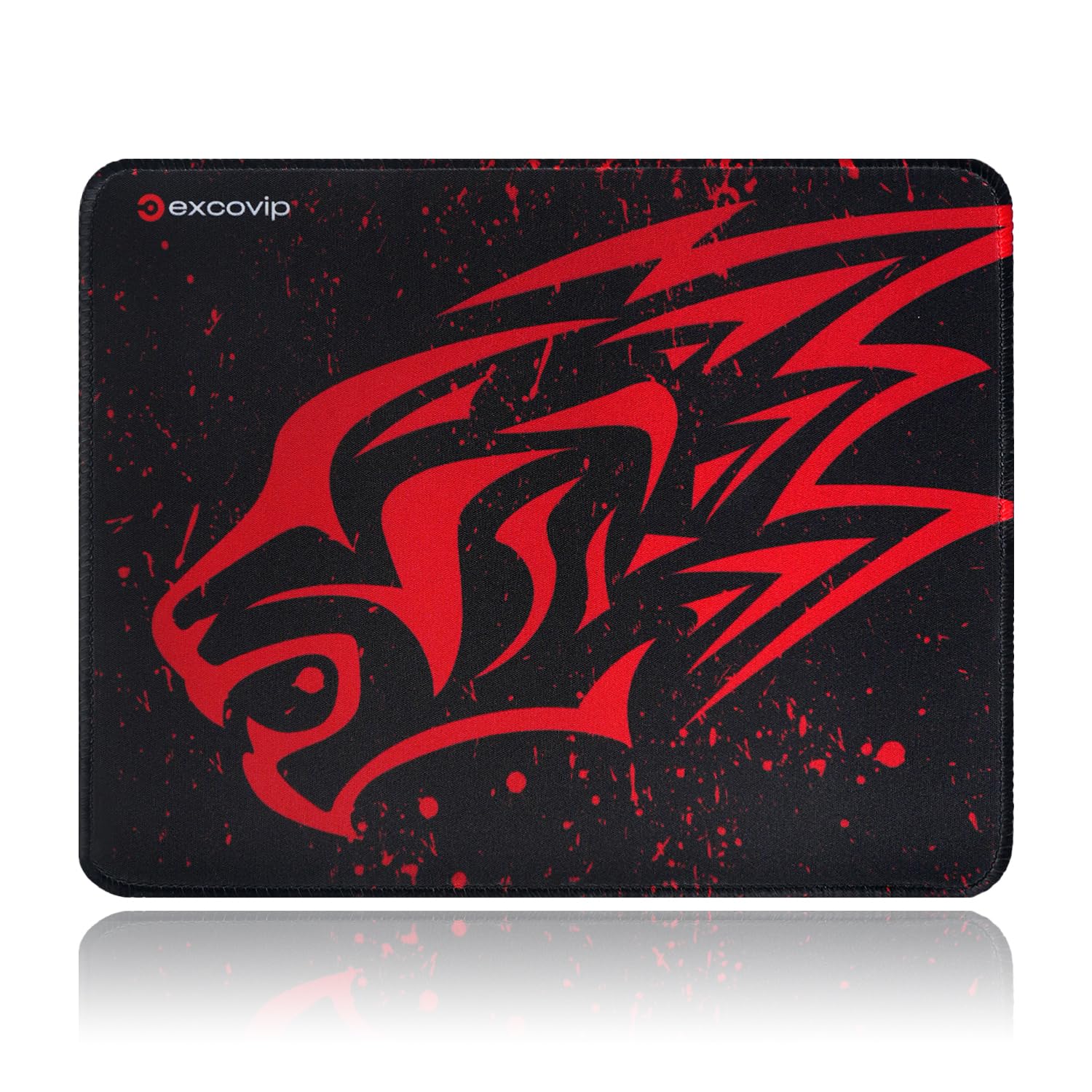 EXCOVIP Gaming Mouse Pad Non-Slip Rubber Base Comfortable Mouse Pad Smooth Surface Keyboard Mouse Pads for Computers Small Red Leopard 280x220mm 3531