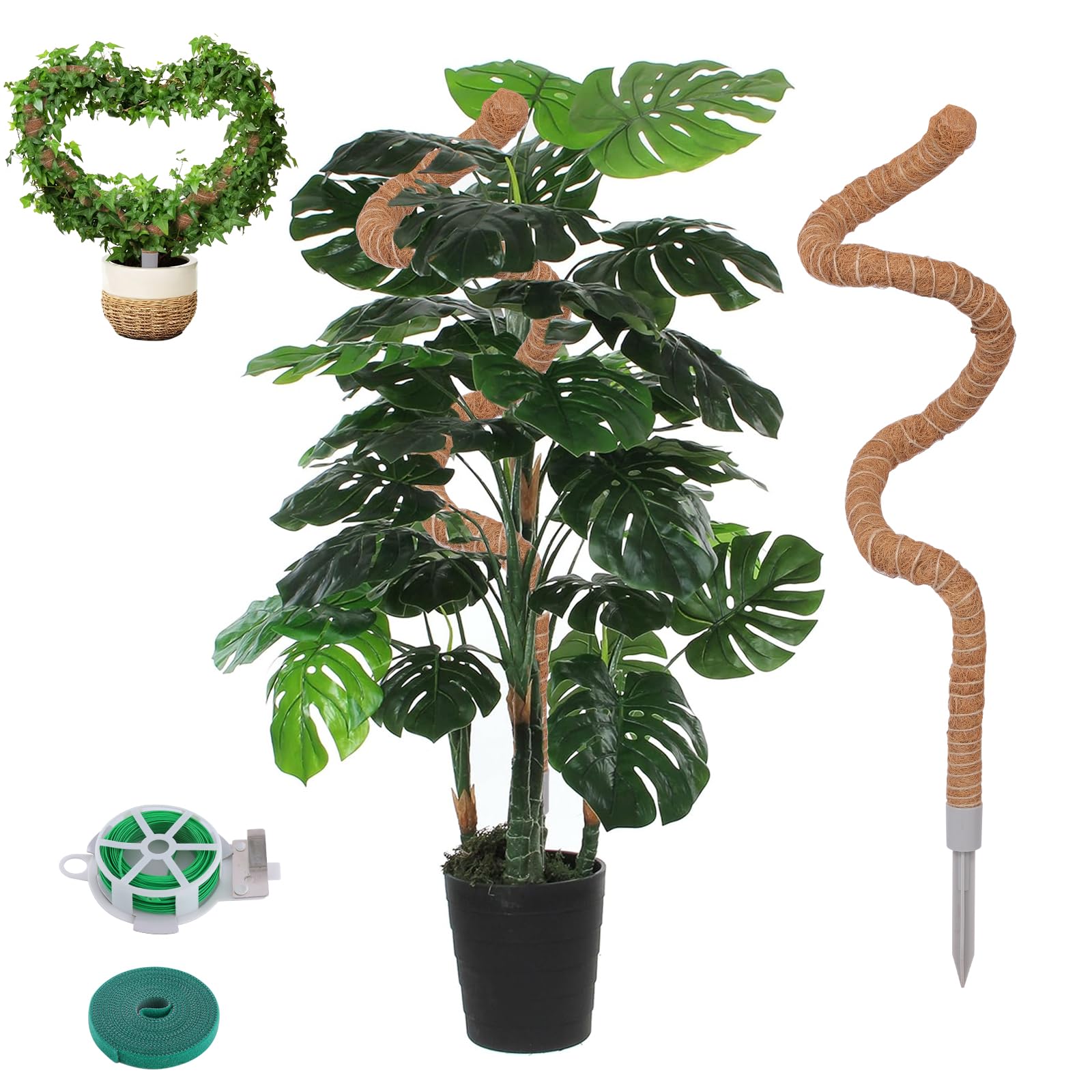 LifeNest1 Pack Moss Pole, 28 Inch Monstera Plant Support, Moss Poles for Climbing Plants Indoor DIY, Coco Coir Plant Pole Moss Plant Stick Support Stake Kit for Potted Plants, Pothos, Philodendron
