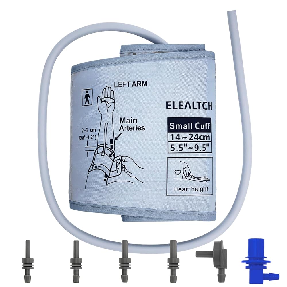 Child Extra Small Cuff Compatible with Most BP Monitors 4-8 Inches (10-20CM) Blood Pressure Cuff ARM BP Replacement Cuff for Pediatric (Extra Small)