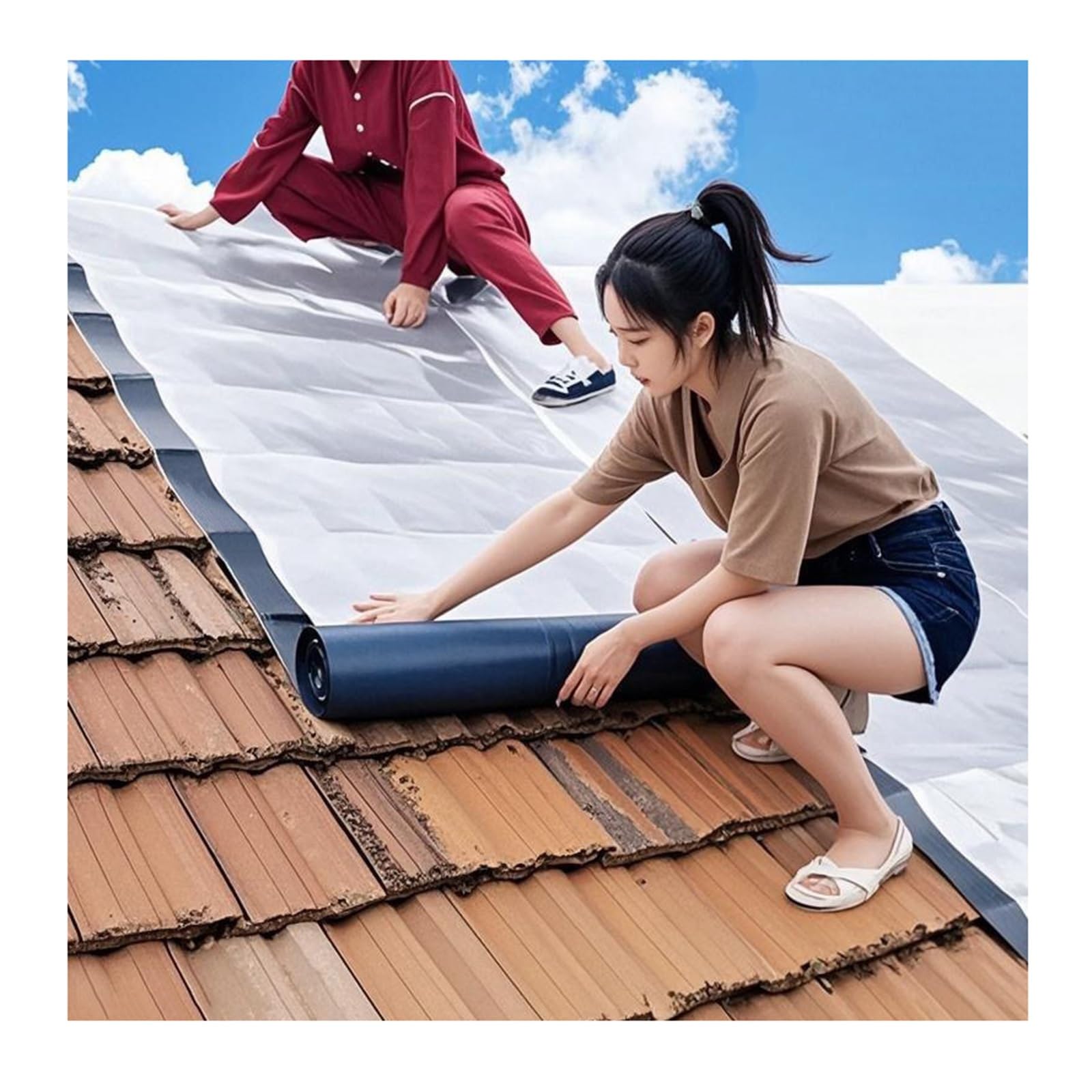 Cinta de sellado resistente al agua, rollo de 10 m para reparación de ventanas de techo y canalones, sellador duradero de fugas de juntas de cubierta y costuras (1,2 mm de grosor, 0,2 m de ancho)