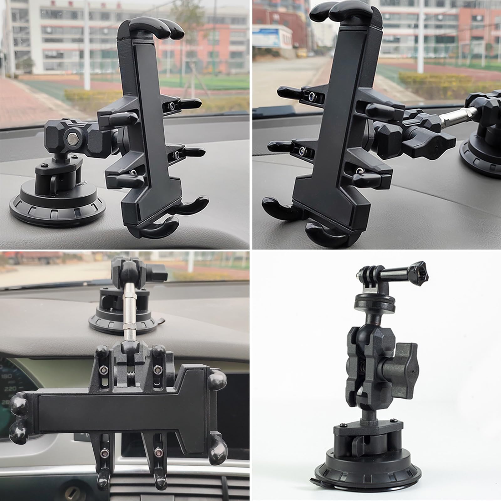 Reliability Aluminum Alloy with Double Socket Arm for 25mm /1-Inch Ball Mount Base Easy to Use Accessories Mounting Base Holder