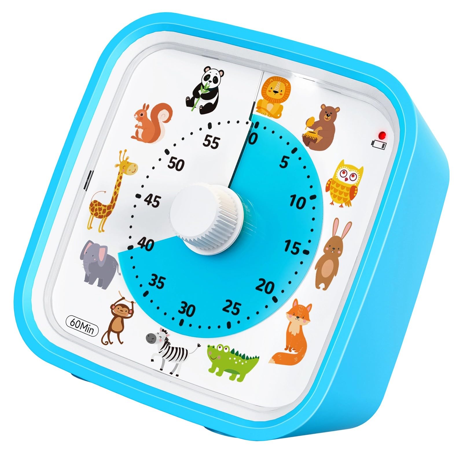 HZBB Animal Design Study Timer Quiet Operations with Nightlight 60 Minutes Countdowns Timer for Homework and Playtimes Kids Time Management Tool
