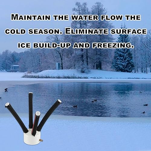 Miniatura 5 de Difusor de estanque grande para burbujas al aire libre - Aireadores y descongeladores acuáticos de estanque de hundimiento de alta eficiencia para