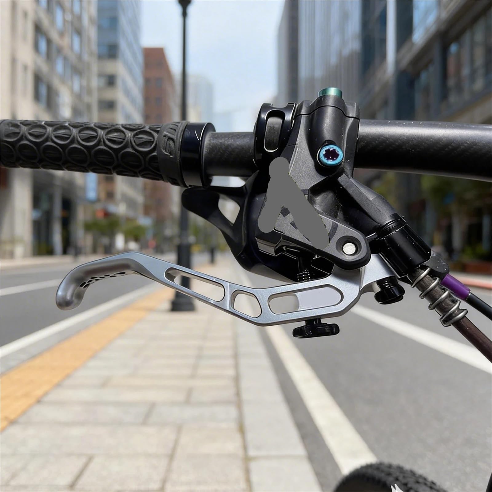 Genérico Compatible Maneta Freno Aluminio CNC Bici Plegable y MTB