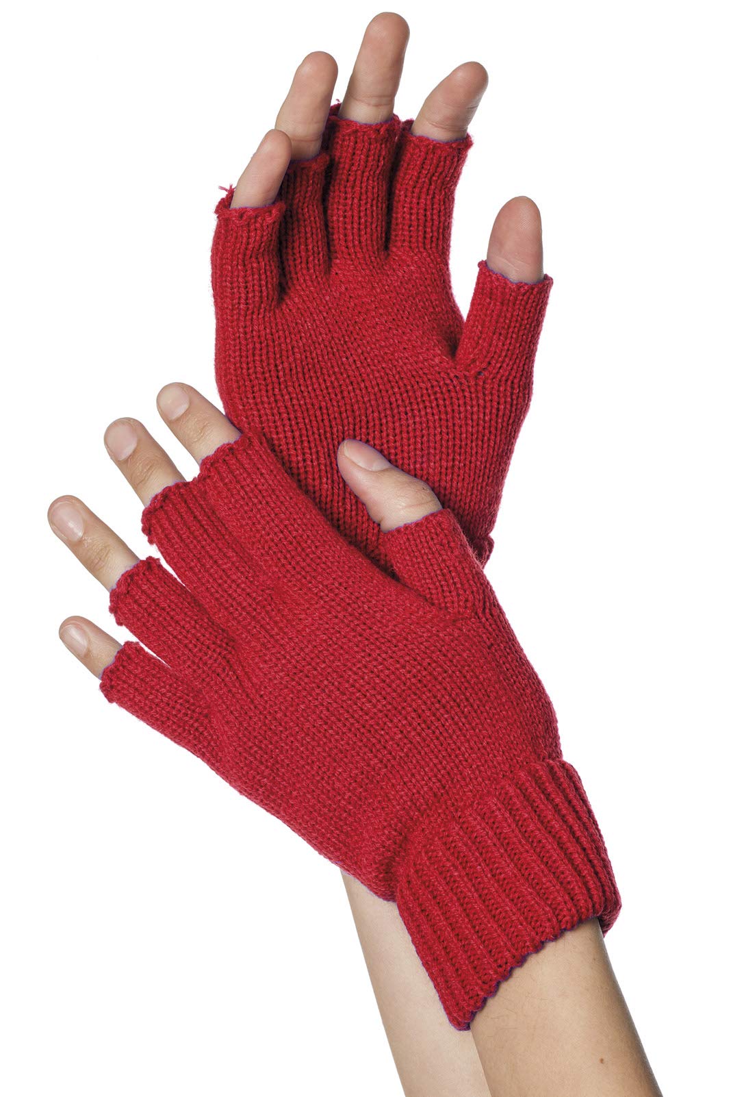 Wilbers&Wilbers 51040 Knitted Fingerless Gloves, Costume Accessory for Carnival, Theme Parties, Halloween