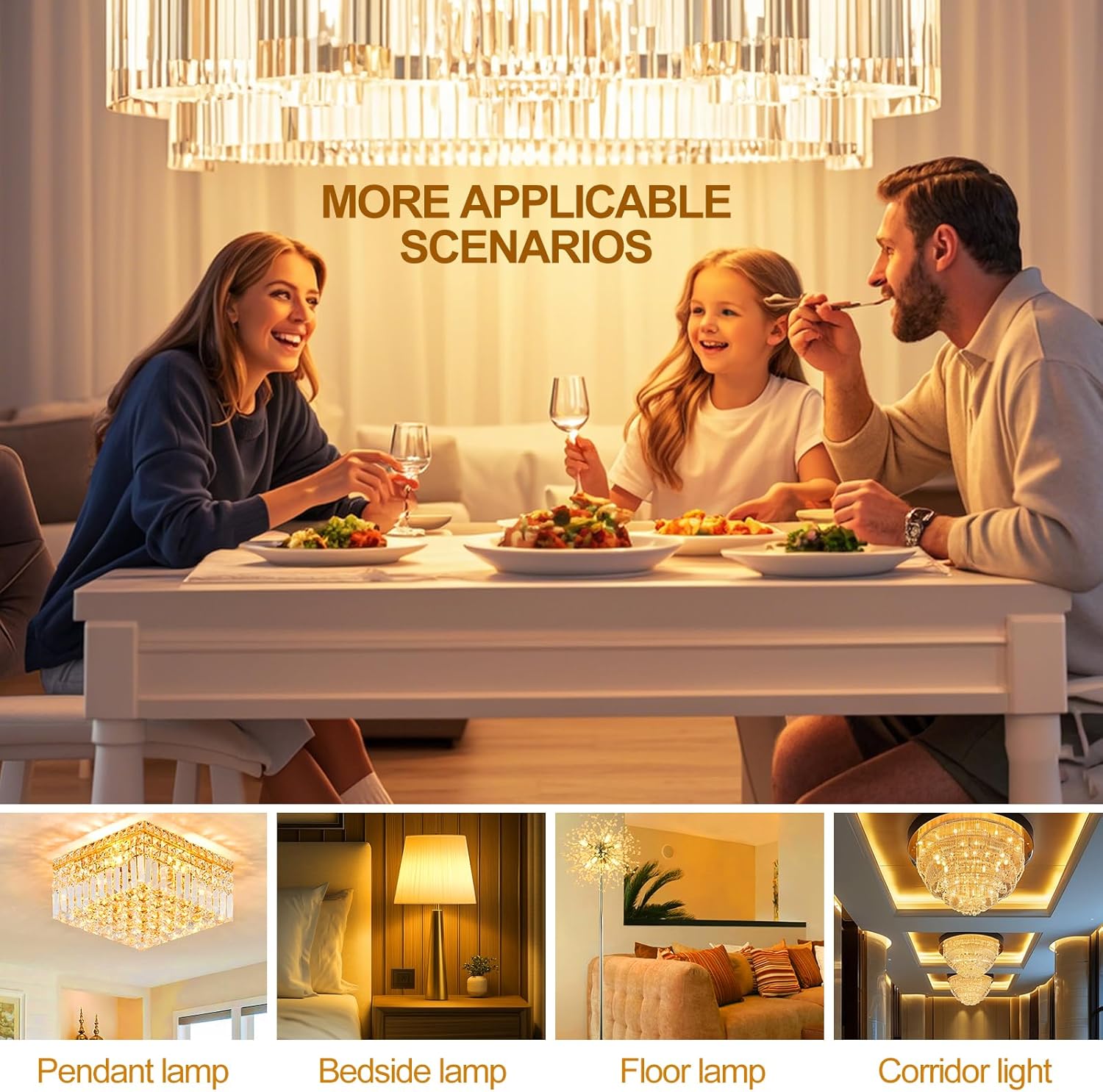 G9 LED Bulb Dimmable T4 G9 4W Replacement for 40 Watts Halogen, Ceramic Base, 120V 400 Lumen 360°Beam Angle, G9 Light Bulbs for Chandelier, Home Lighting Bathrom 6 Pack