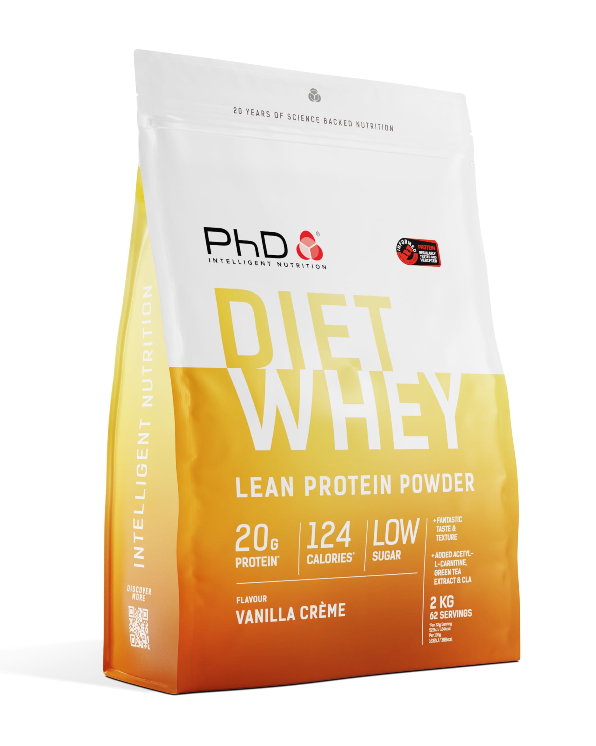 Sponsored Ad – Nutrition Diet Whey Low Calorie Protein Powder, Low Carb, High Protein Lean Matrix, Vanilla Crème Diet Whey Protein Powder, High Protein, 62 Servings Per 2 kg Bag