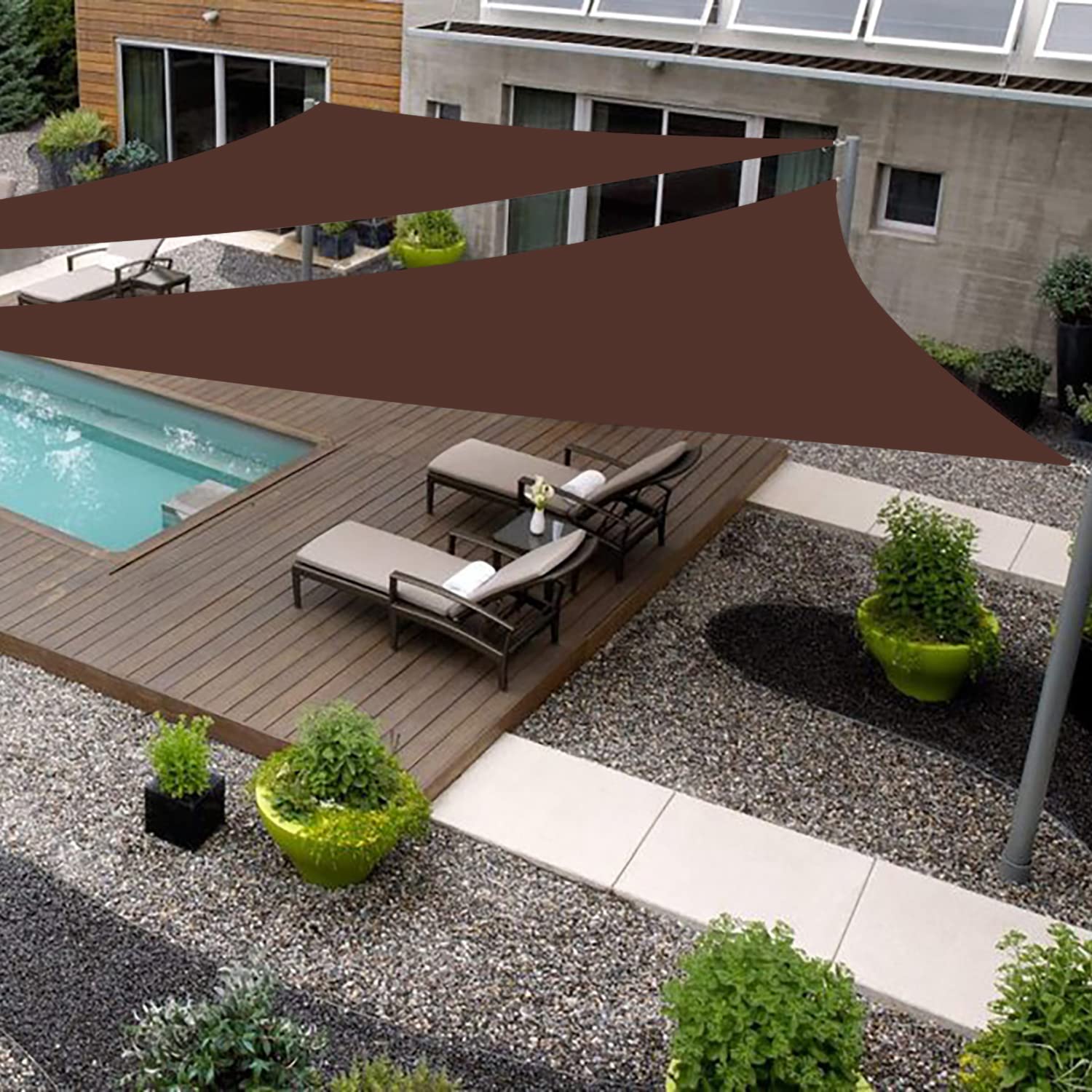 202028.3 Custom Sun Shade Sail Canopy Awning for Patio Backyard Lawn Garden Outdoor Activities Grade UV Block Mesh Netting