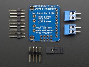 Adafruit Industries Stereo 3.7W Class D Audio Amplifier - MAX98306