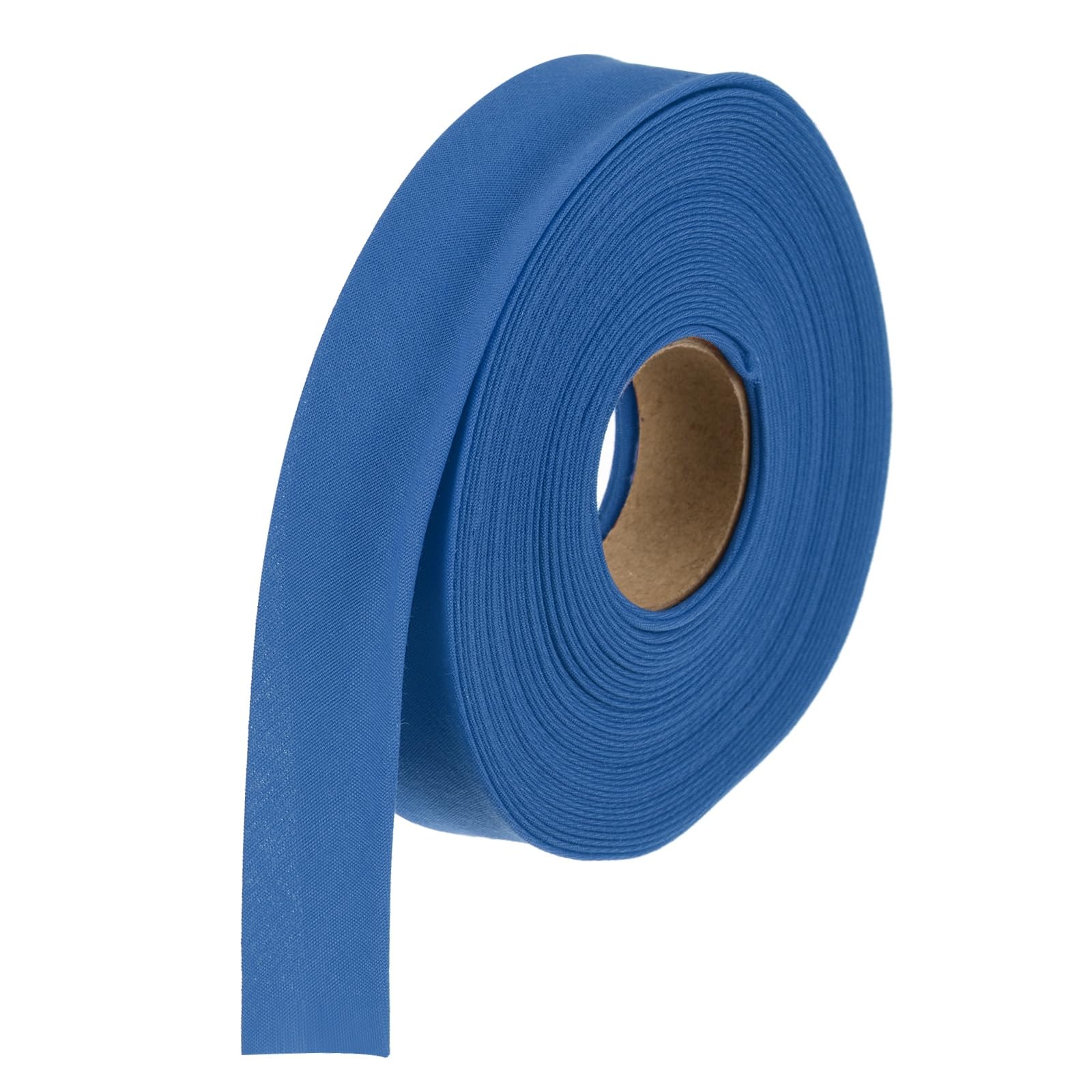 sourcing map 3/4 Inch Double Fold Bias Tape Polyester Continuous Bulk Bias Tape for Sewing Seaming Quilting Hemming Binding Crafts (Dark Blue 6 Yards) โ image 1