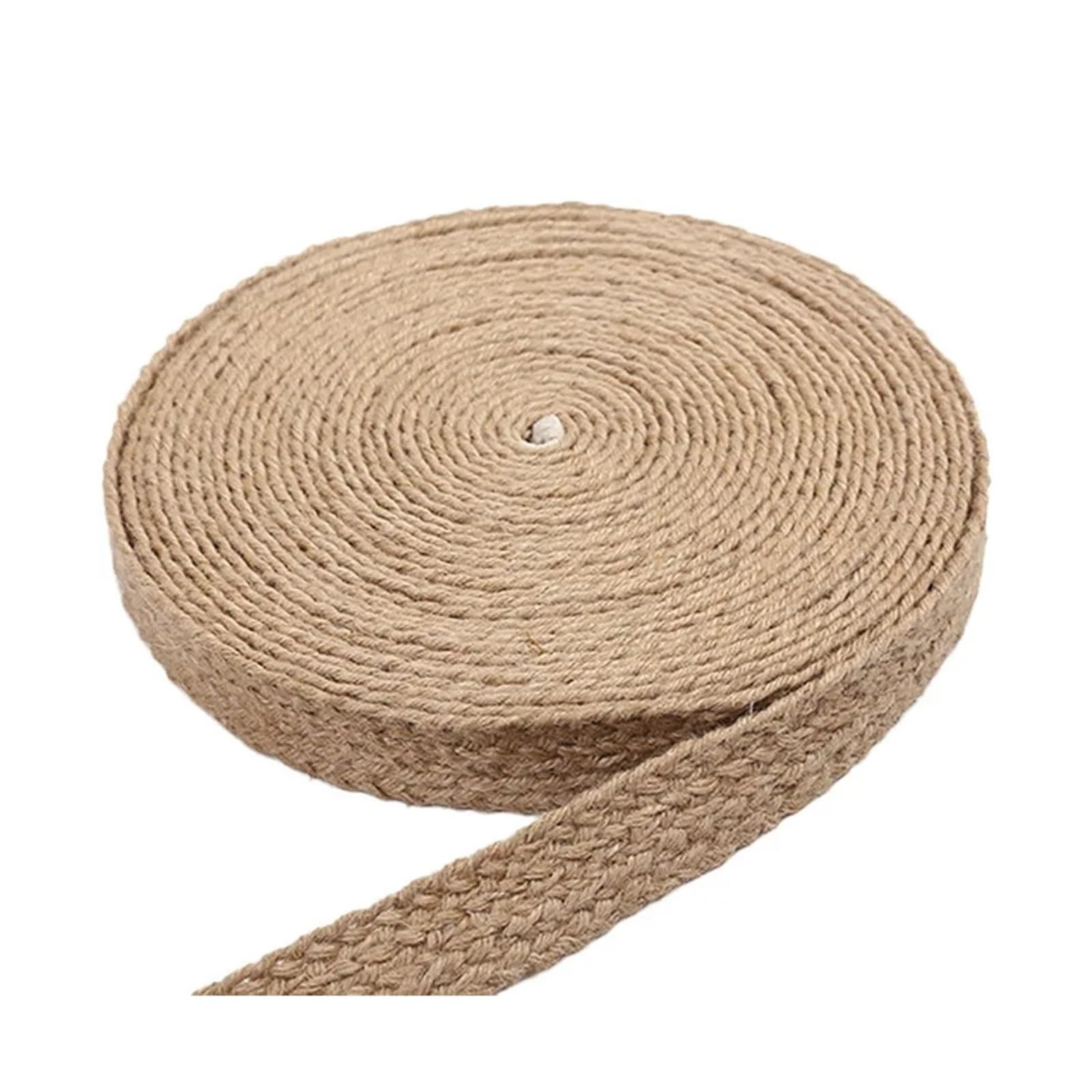 Twine Flat Braided Jute Cords Burlap Ribbon Macrame Handmade DIY Craft Supplies Hemp Rope Twine String For Home Decor(2.5cmx10m)