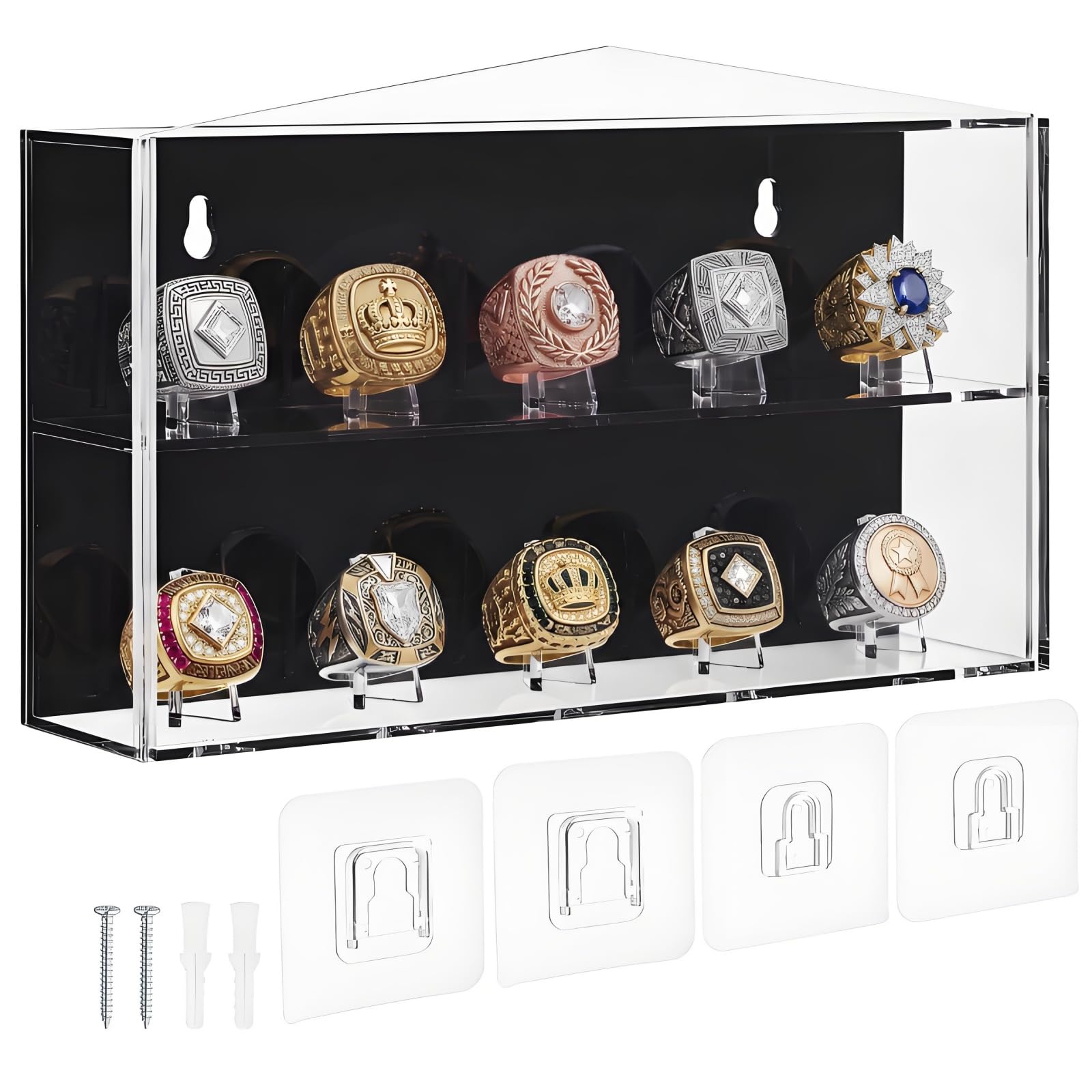 Photo 1 of ZAVOOS Championship Ring Display Case for 10 Rings