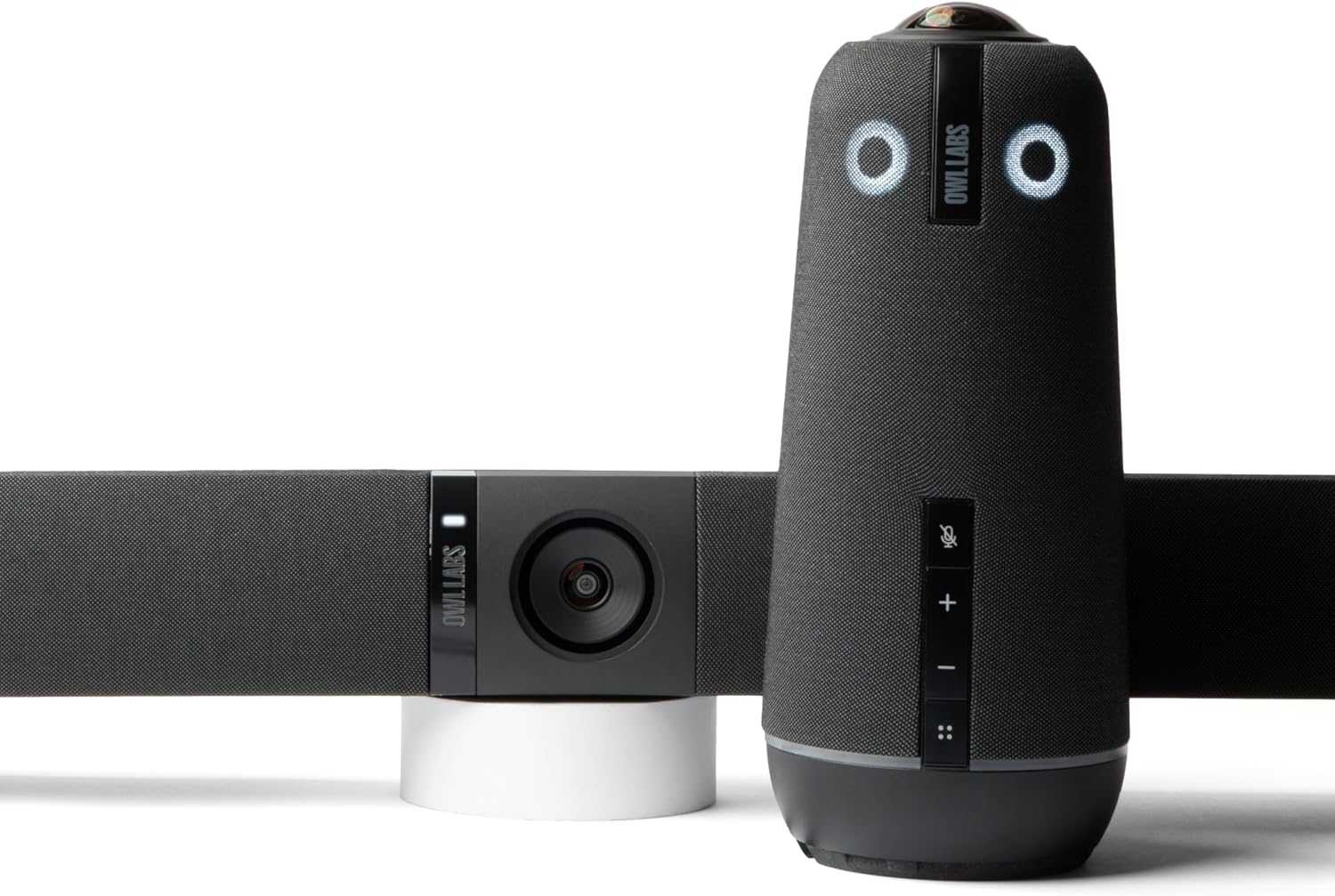 Meeting Owl 4+ and Owl Bar Bundle — Intelligent 360-Degree 4K Video Multi-Camera Conferencing Bundle (Automatic Speaker Focus, Smart Camera Switching, Wireless Pairing)