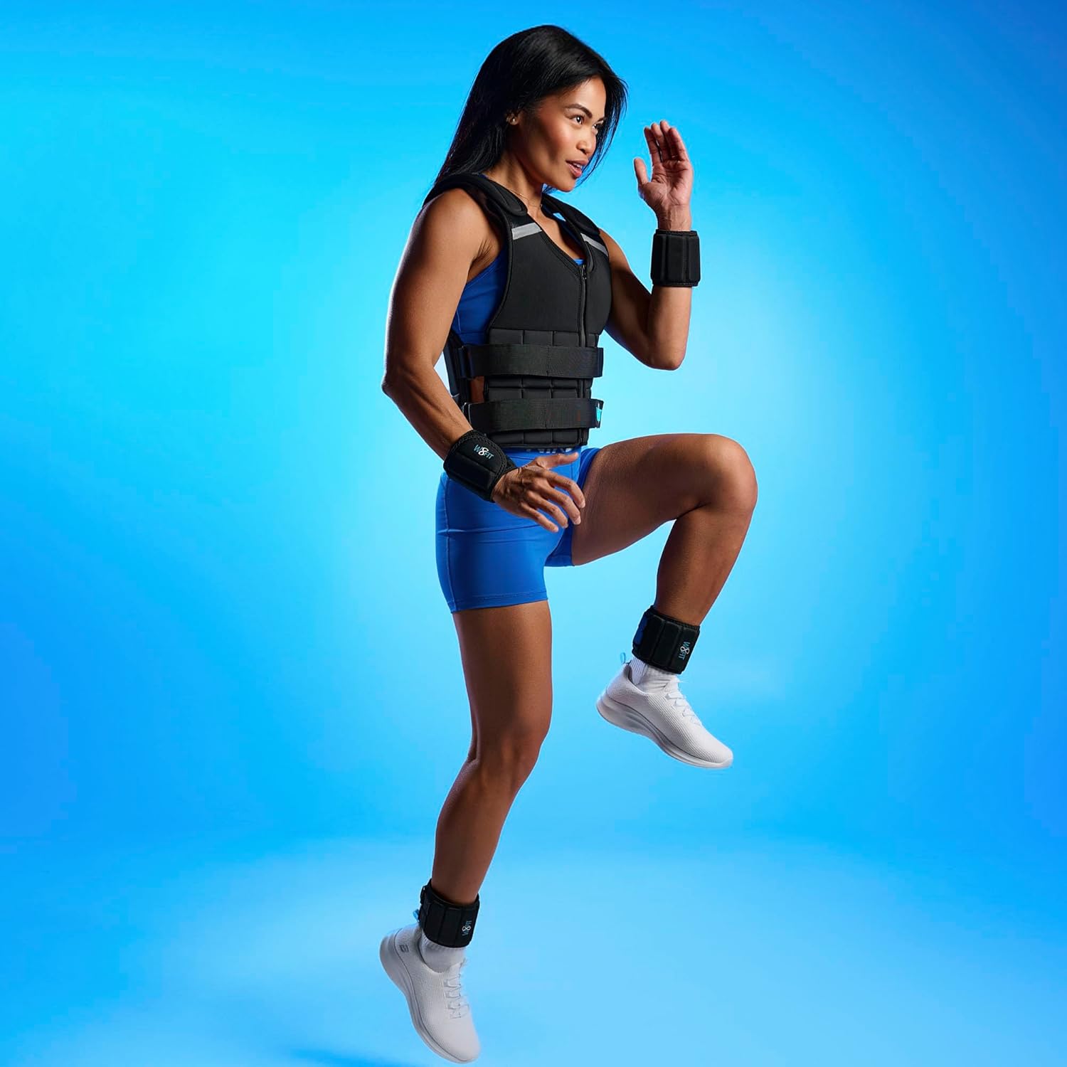 Premium Adjustable Weighted Vest for Men & Women – NO SHOULDER PRESSURE for Walking, Rucking & Strength Training with Zipper, Removable Thin Weights, Reflective Strips